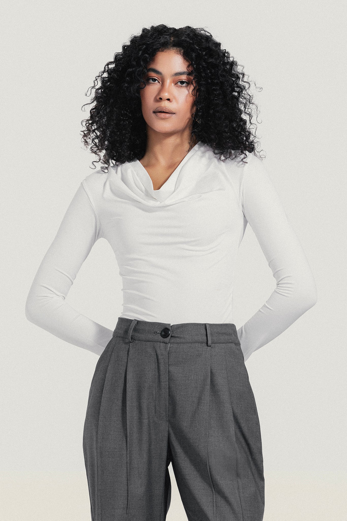 Long Sleeve Draped Top