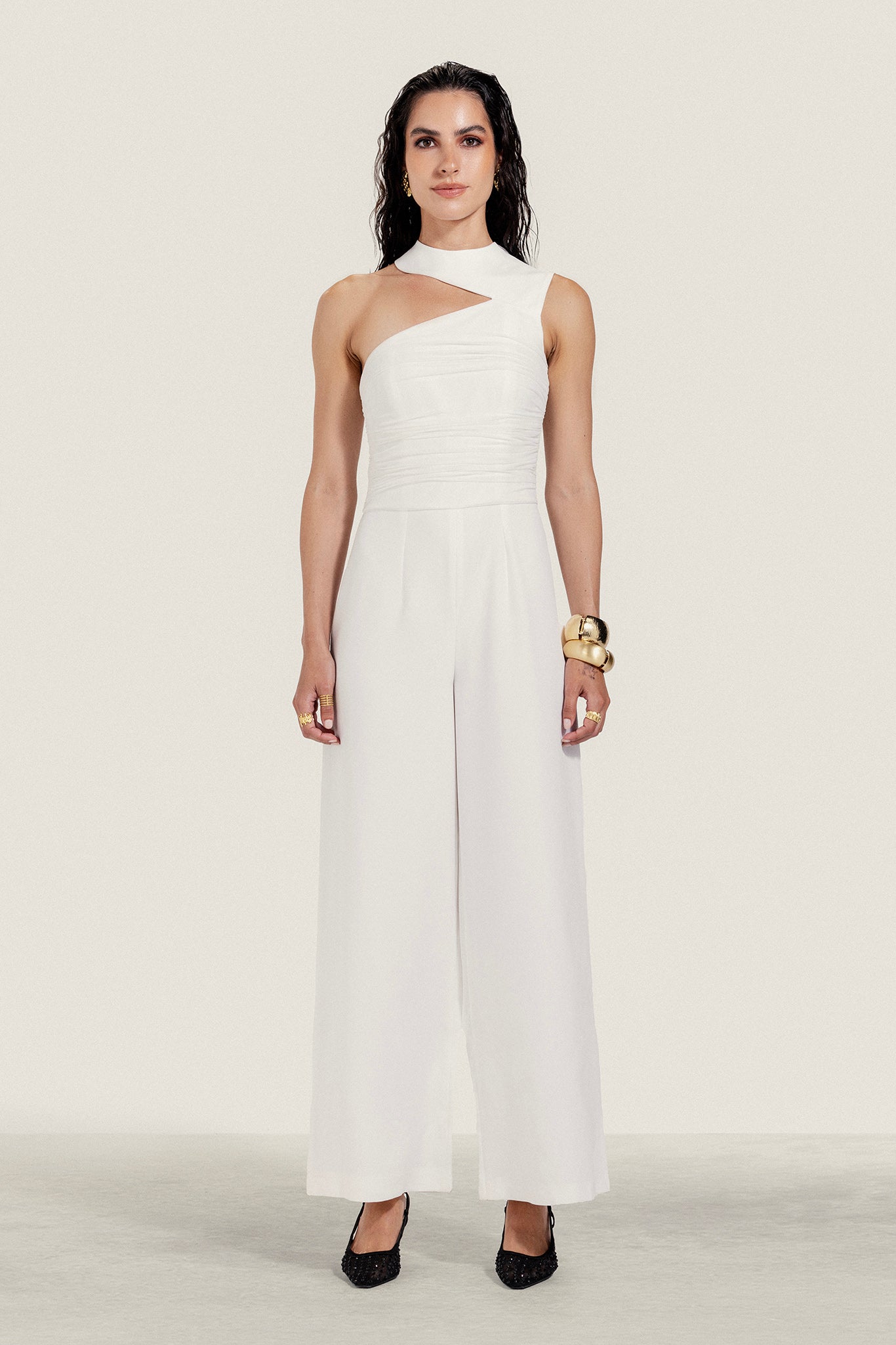 One Shoulder Jumpsuit