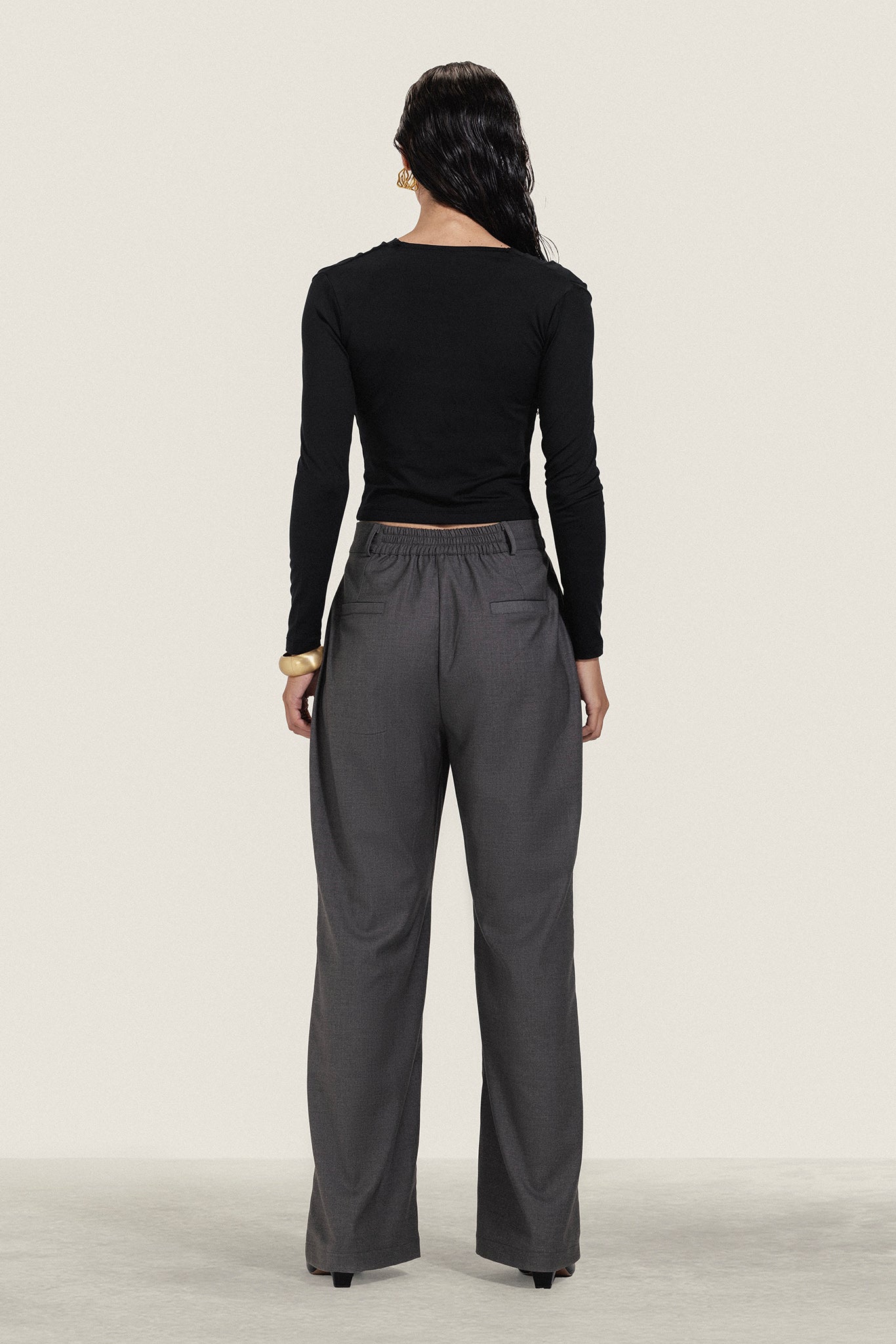 Long Sleeve Draped Top