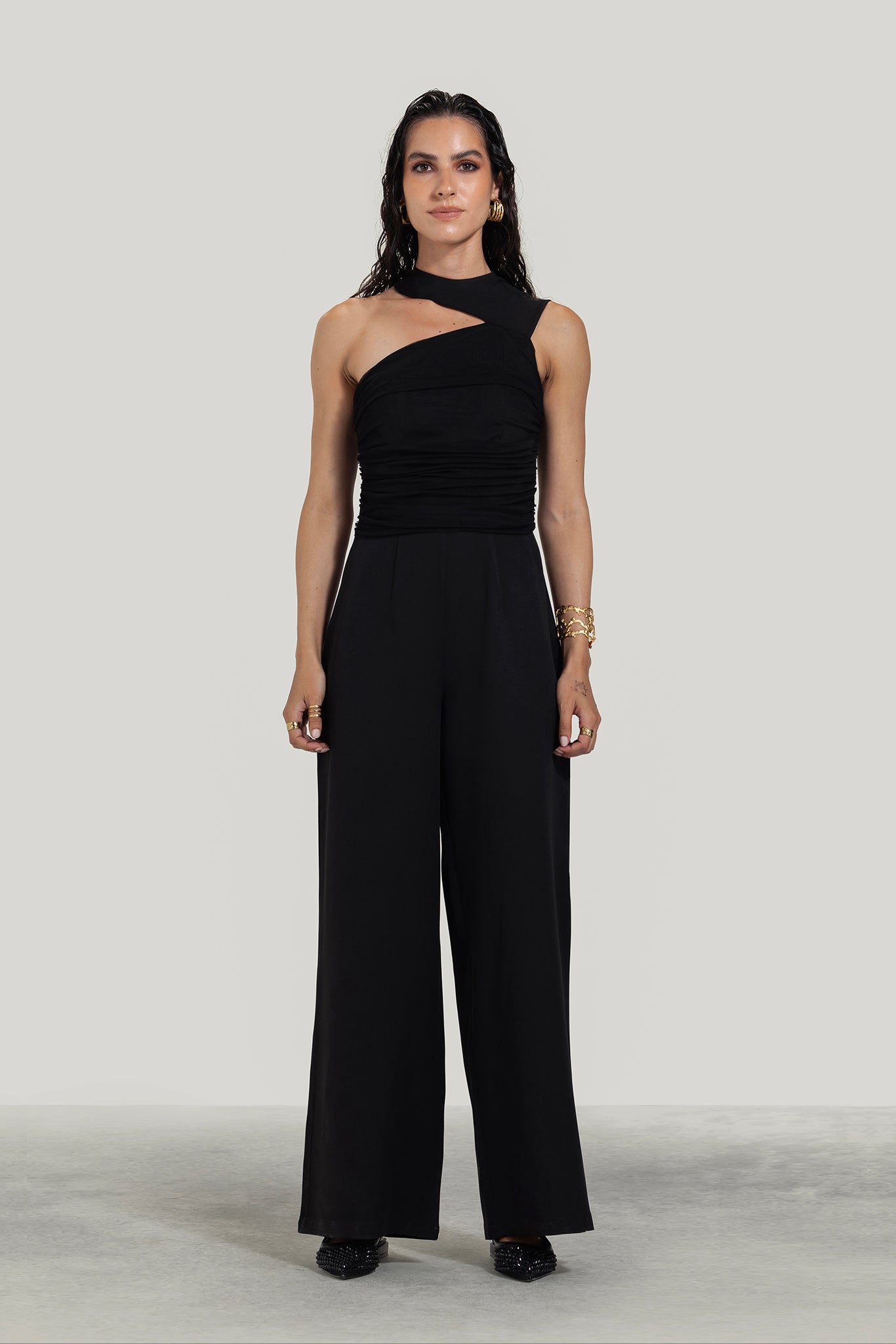 One Shoulder Jumpsuit
