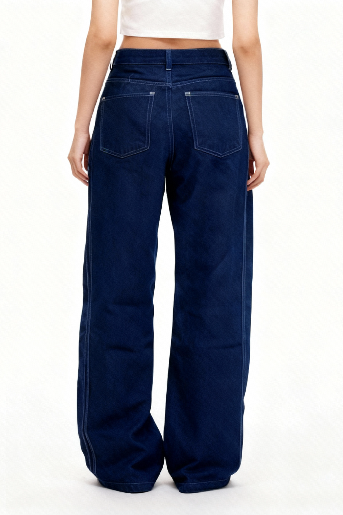 Lined Balloon Denim Jeans