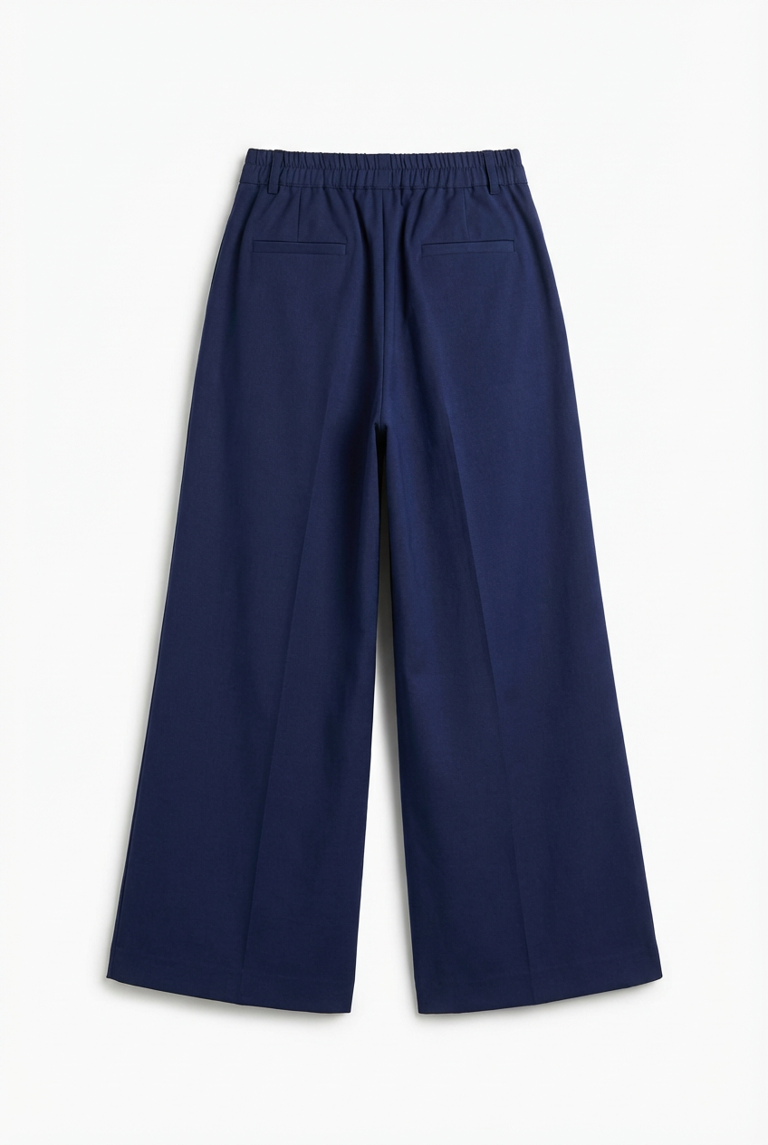 One Pleats Straight Trousers