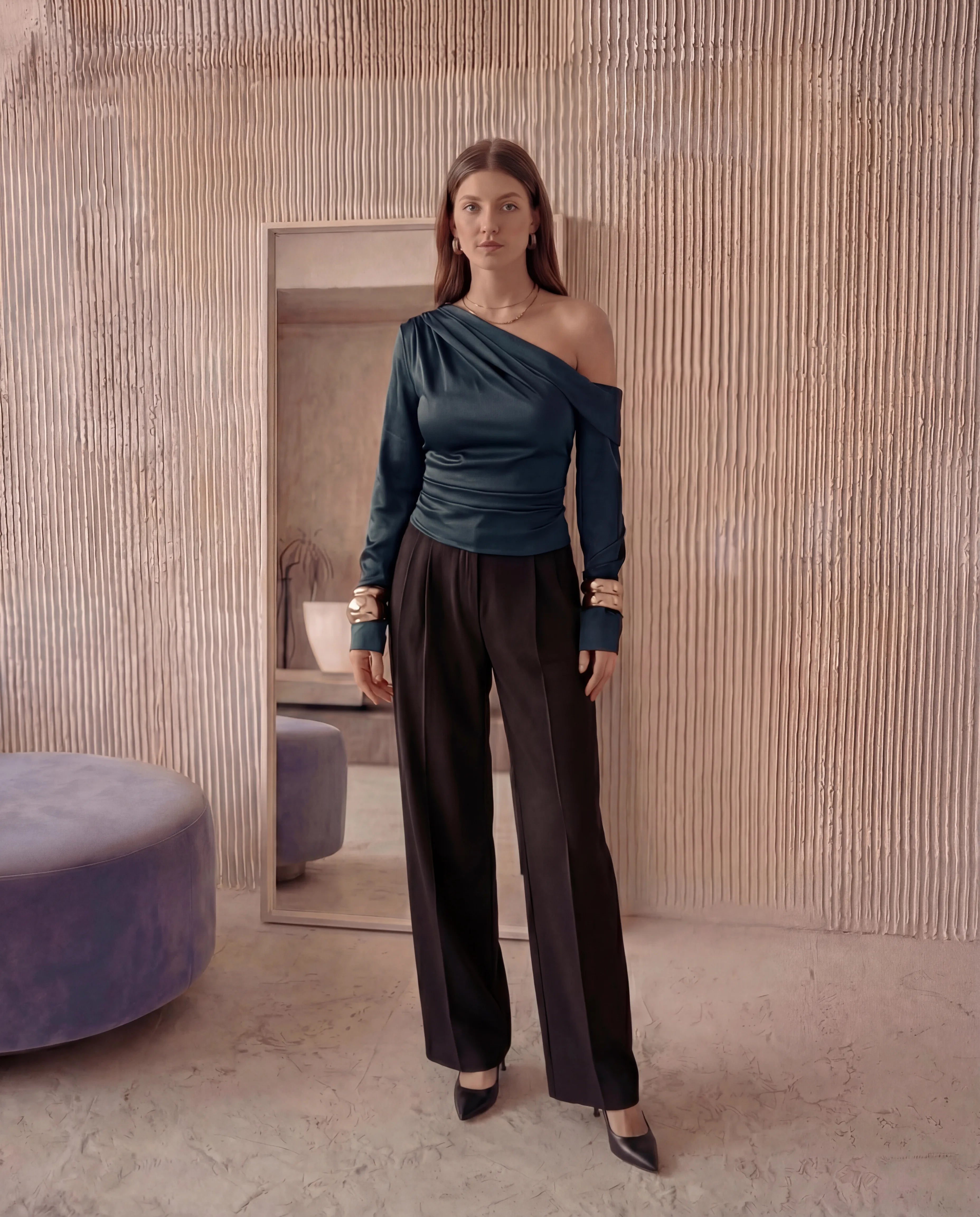 Flow One-Shoulder Blouse