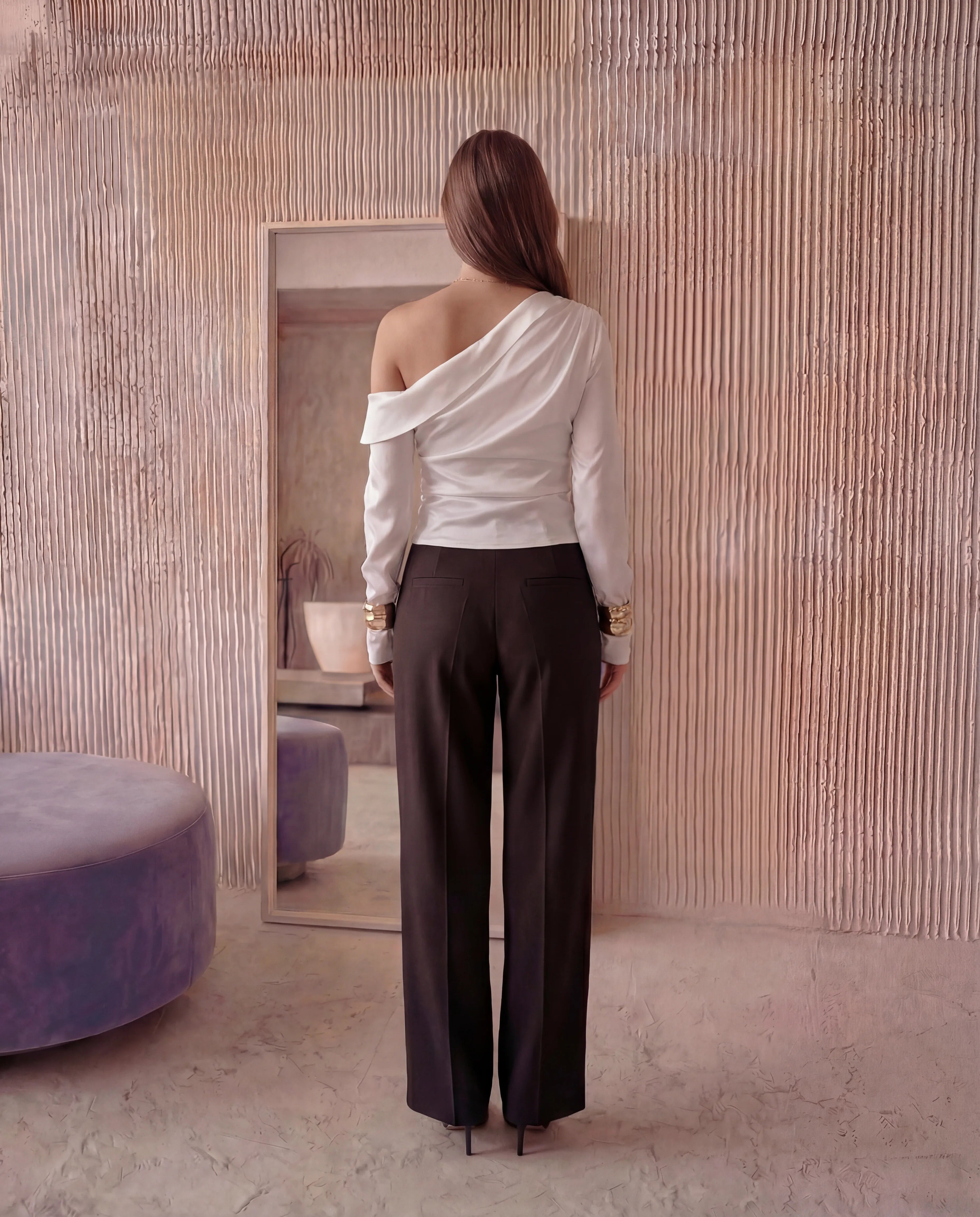 Flow One-Shoulder Blouse