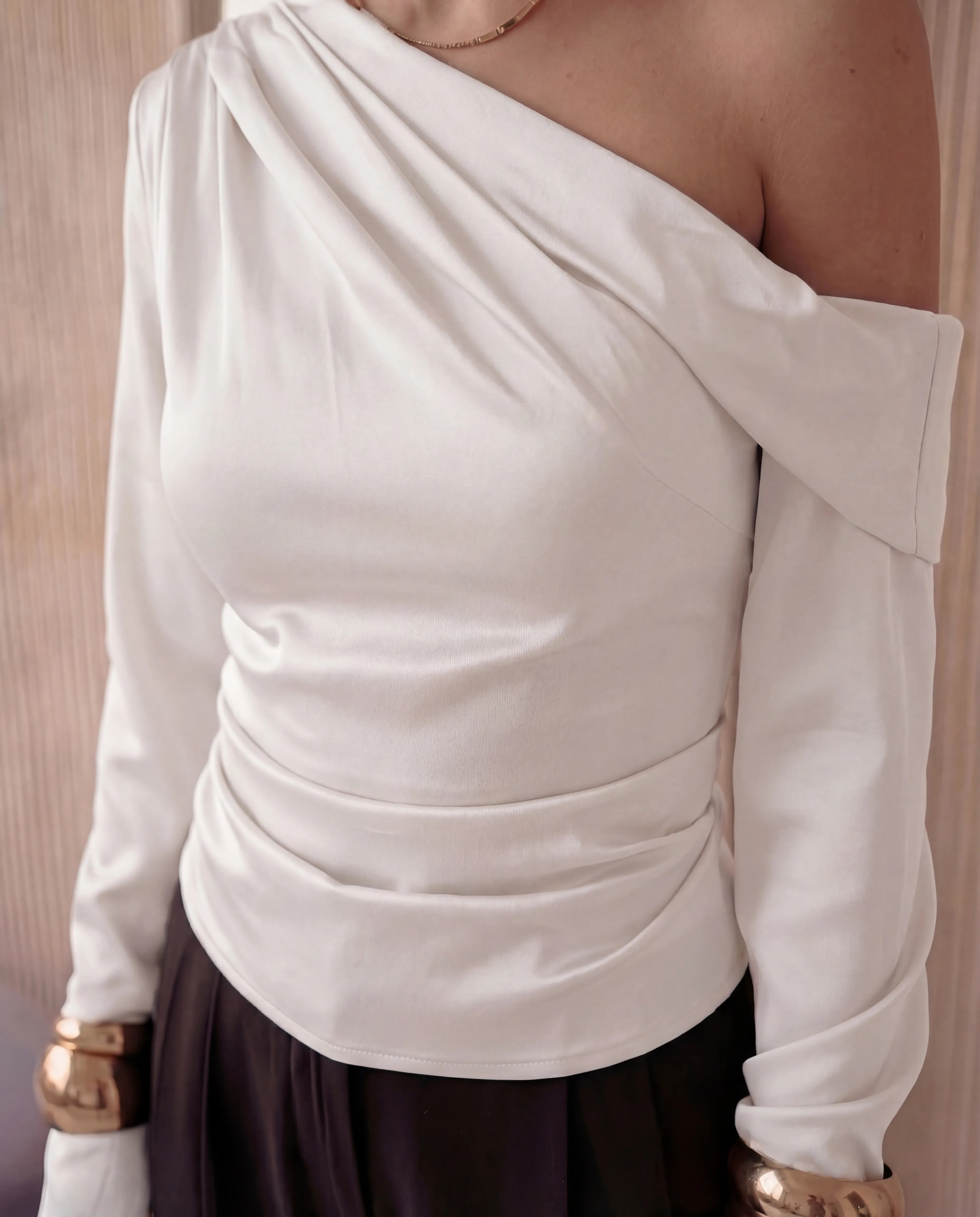 Flow One-Shoulder Blouse