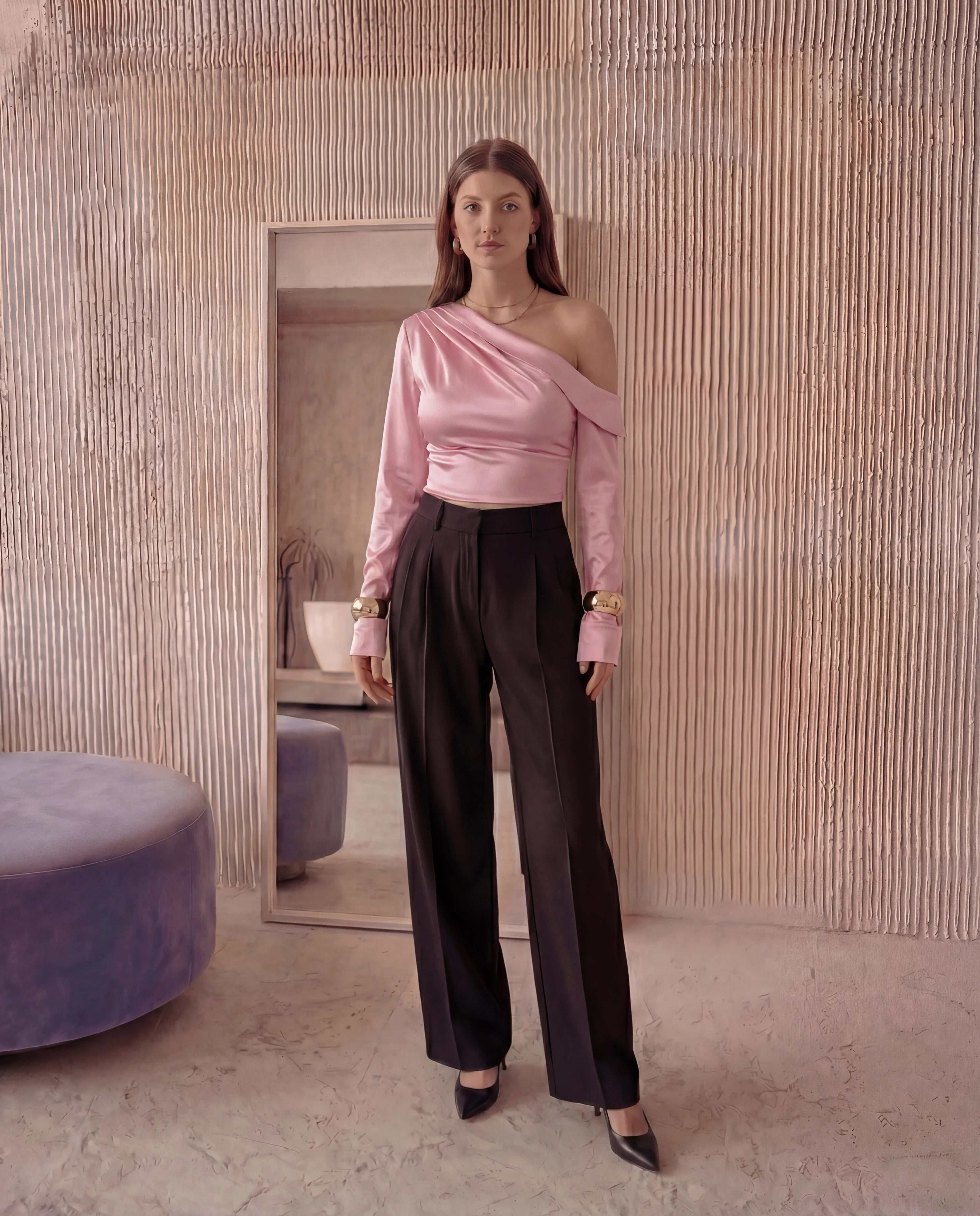 Flow One-Shoulder Blouse