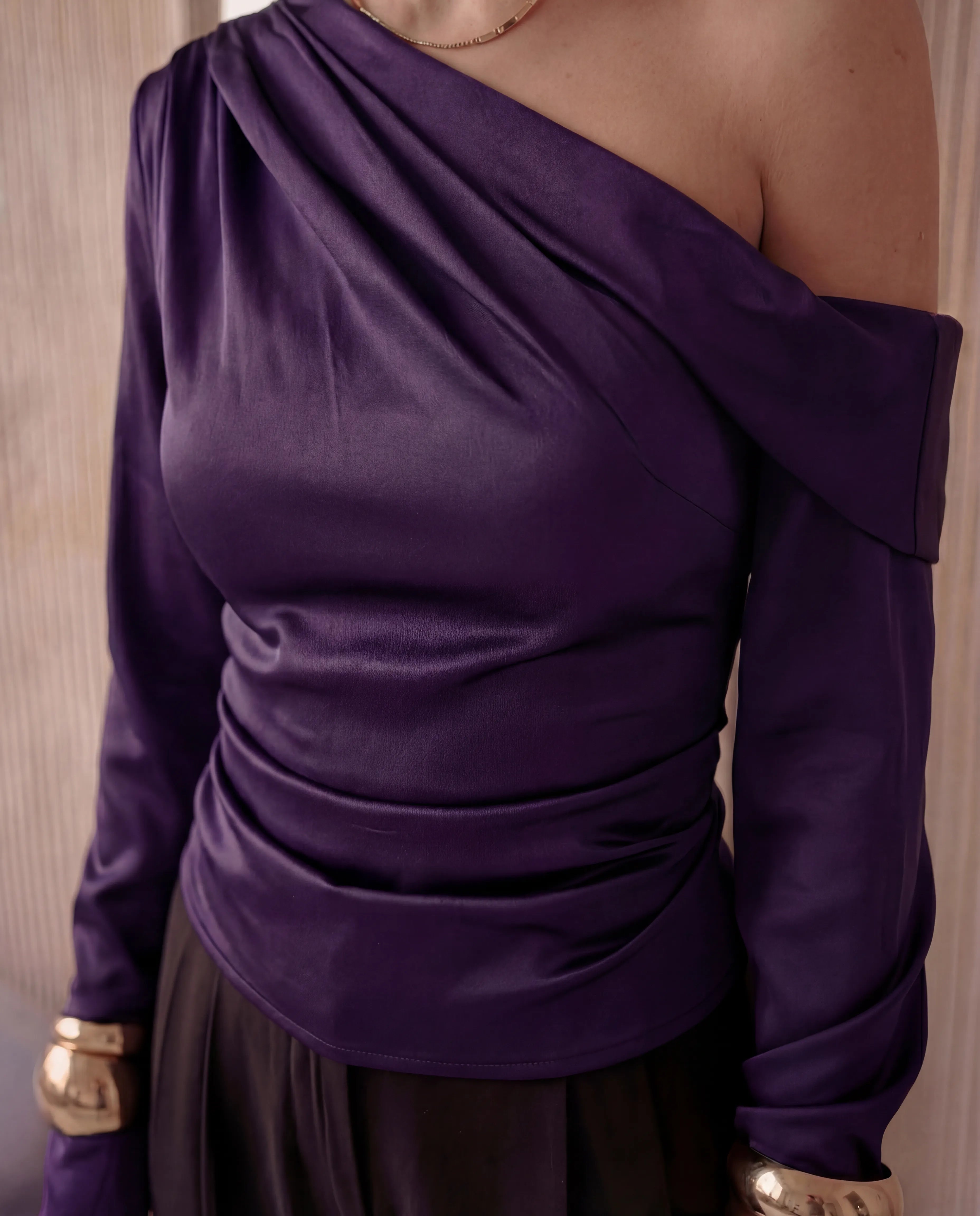 Flow One-Shoulder Blouse