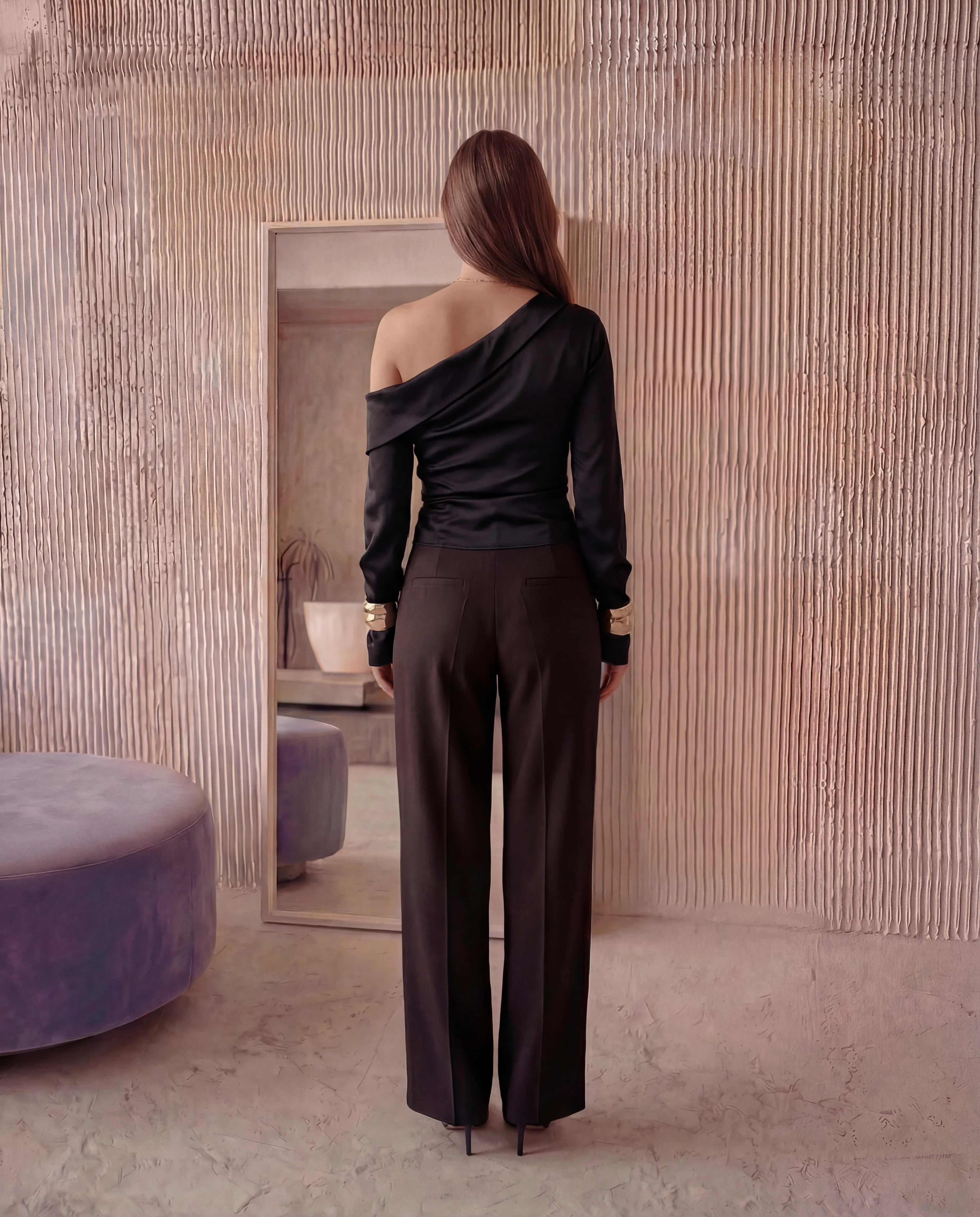 Flow One-Shoulder Blouse