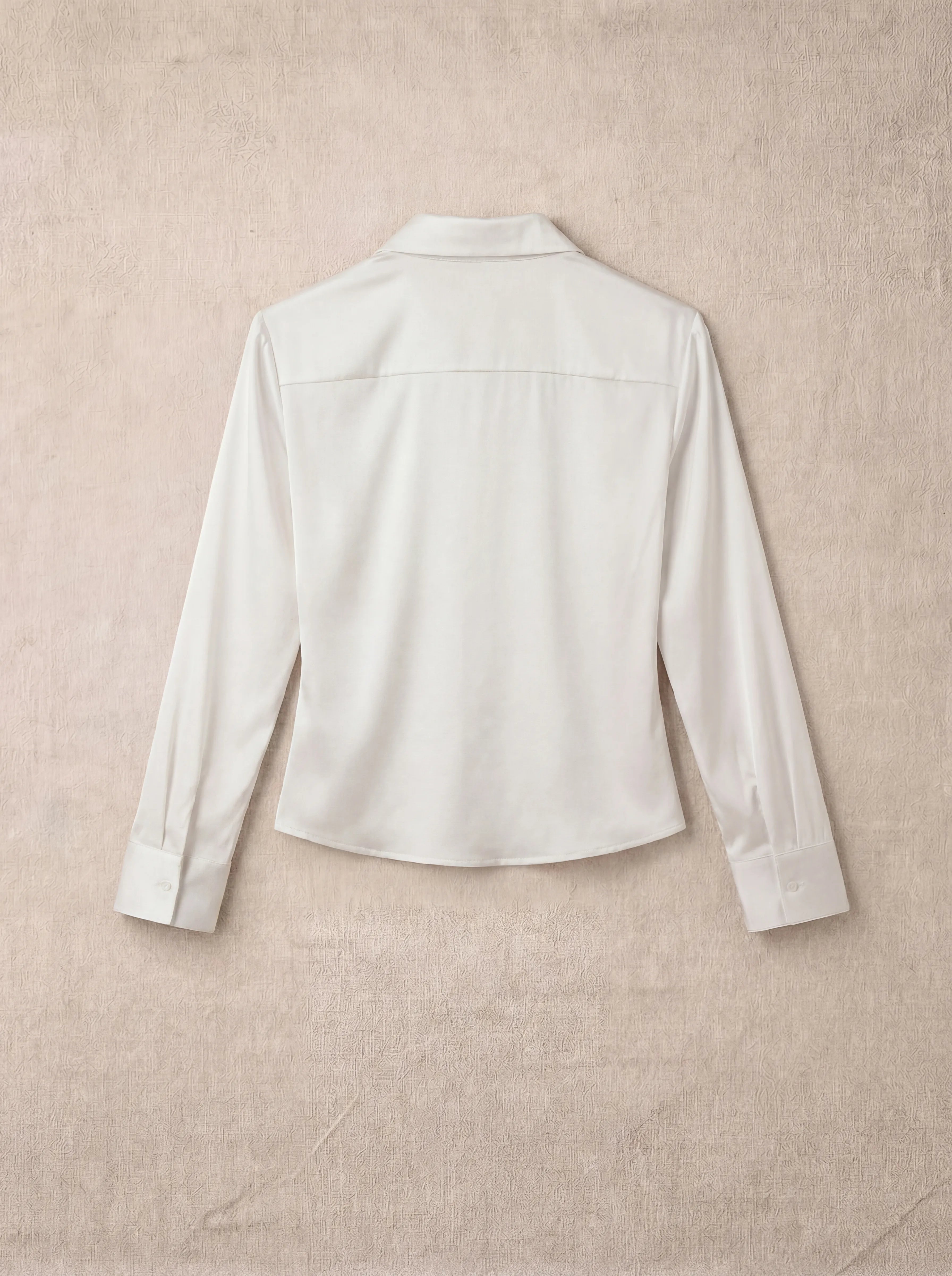 Draped Satin Blouse