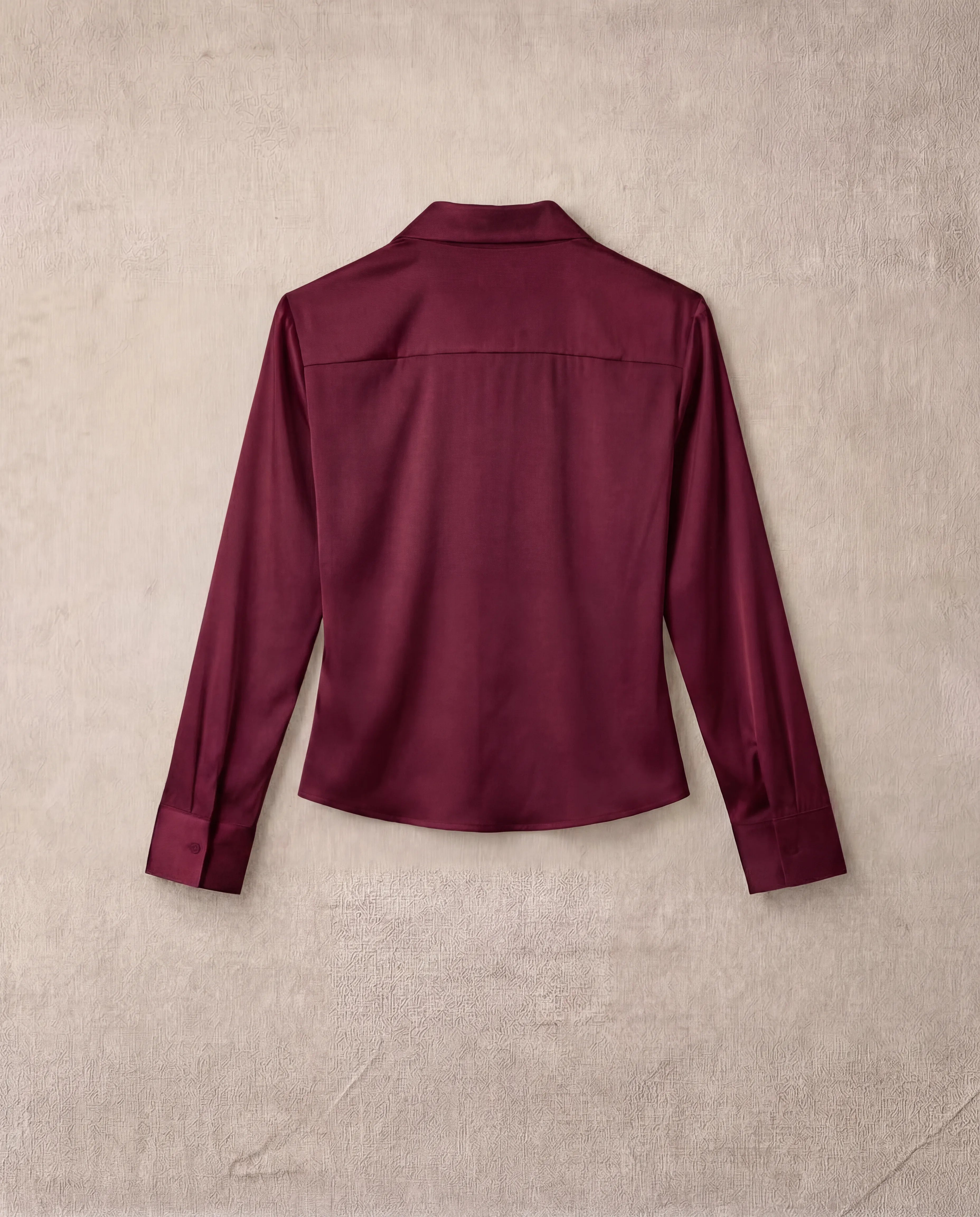 Draped Satin Blouse