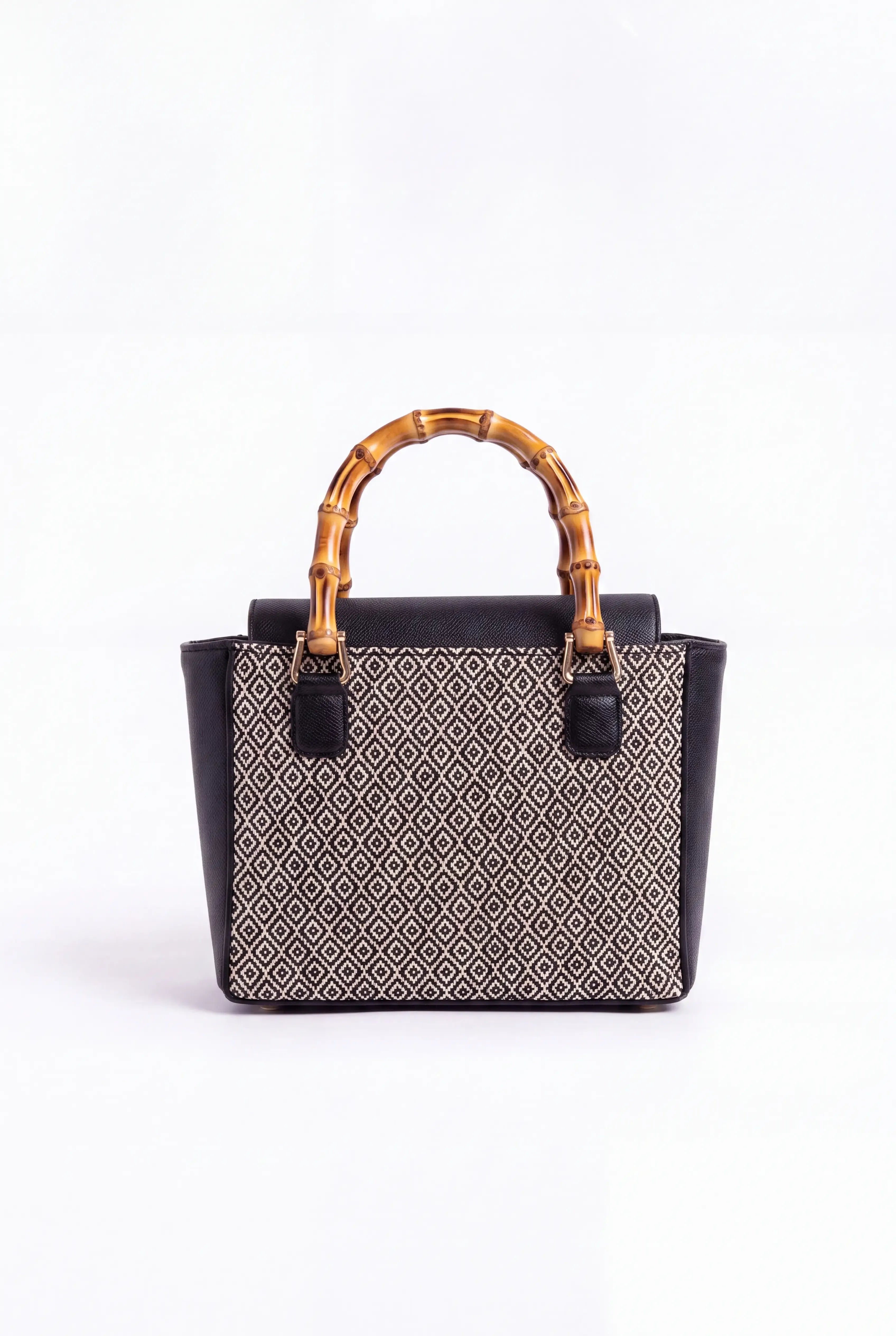 Cairo Handbag - Black and off-white