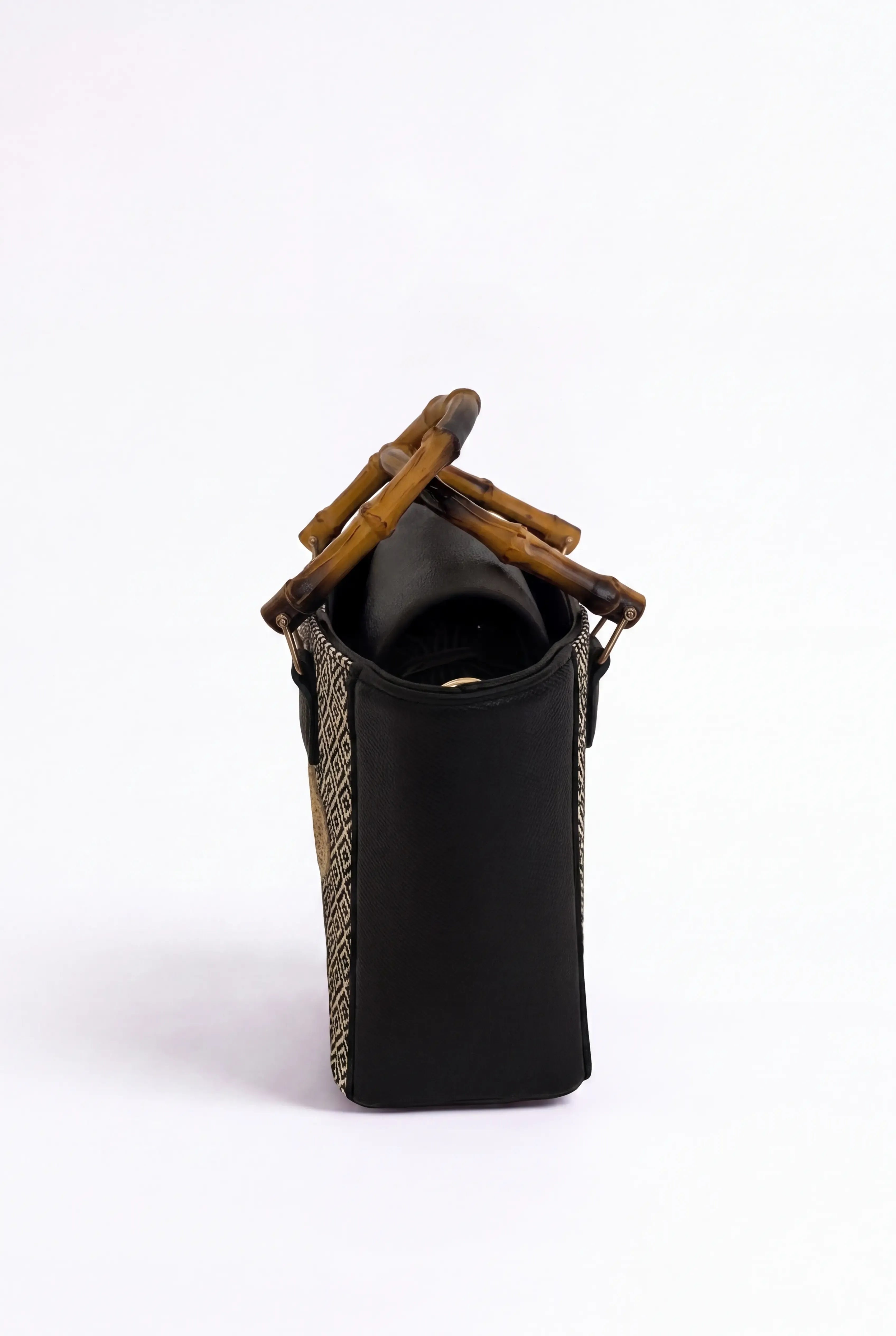 Cairo Handbag - Black and off-white