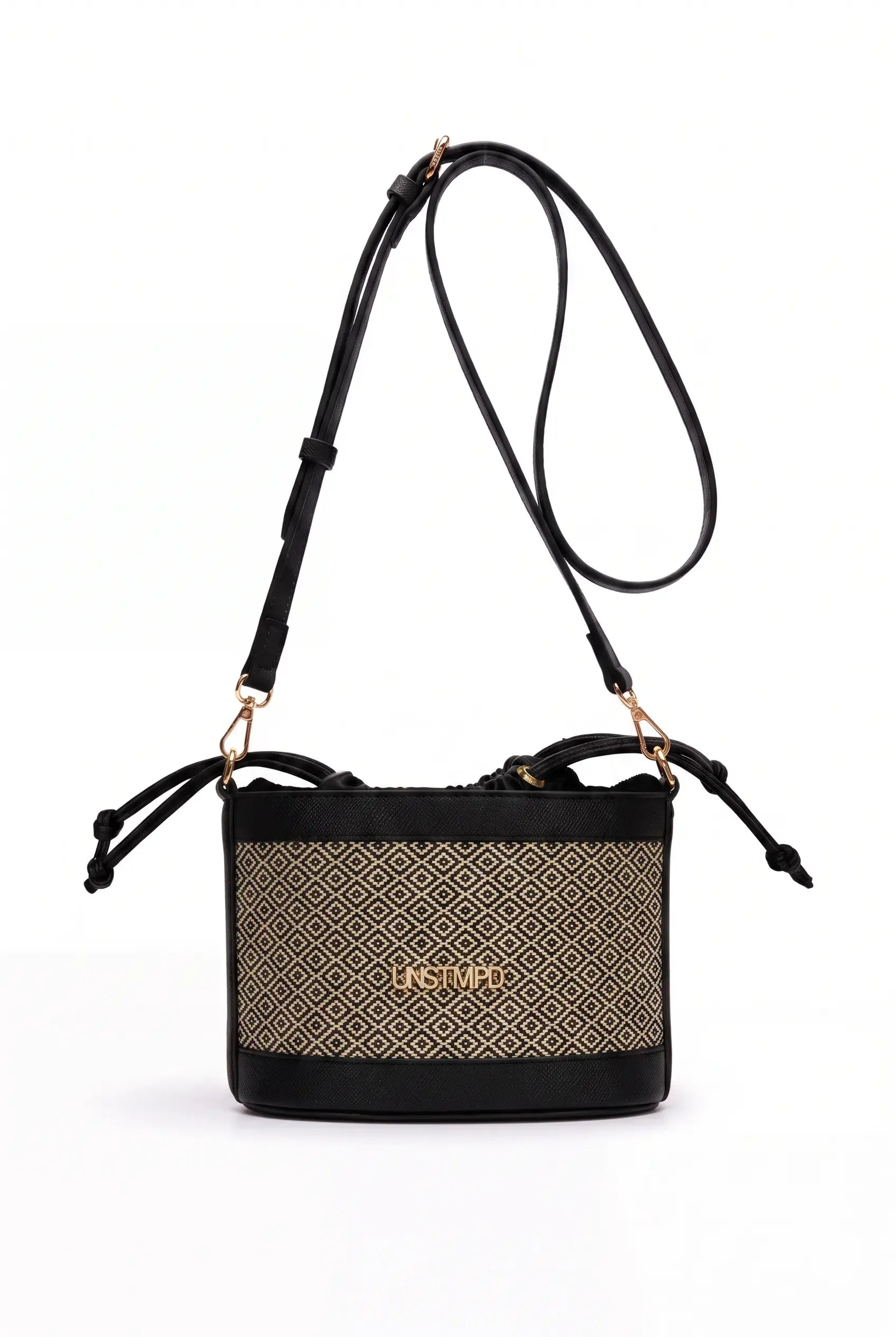 Curves handbag - Black and off-white