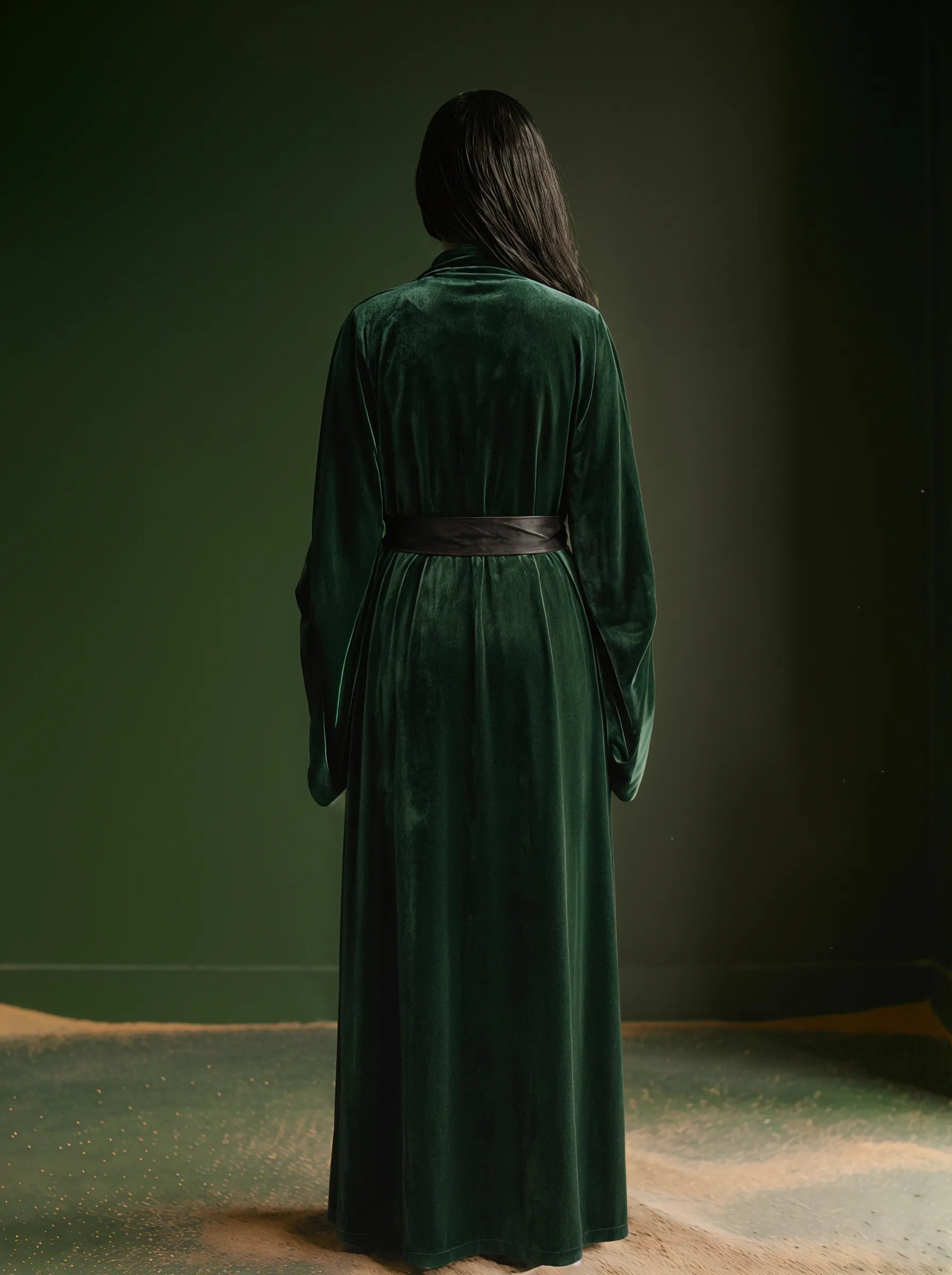 Velvet Draping Kaftan