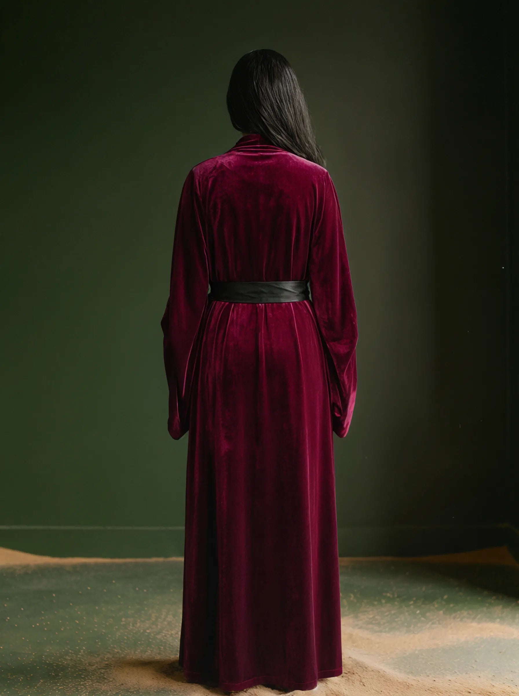 Velvet Draping Kaftan