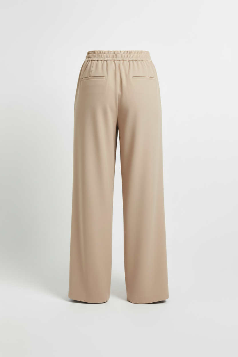 Two Pleats Straight Trousers