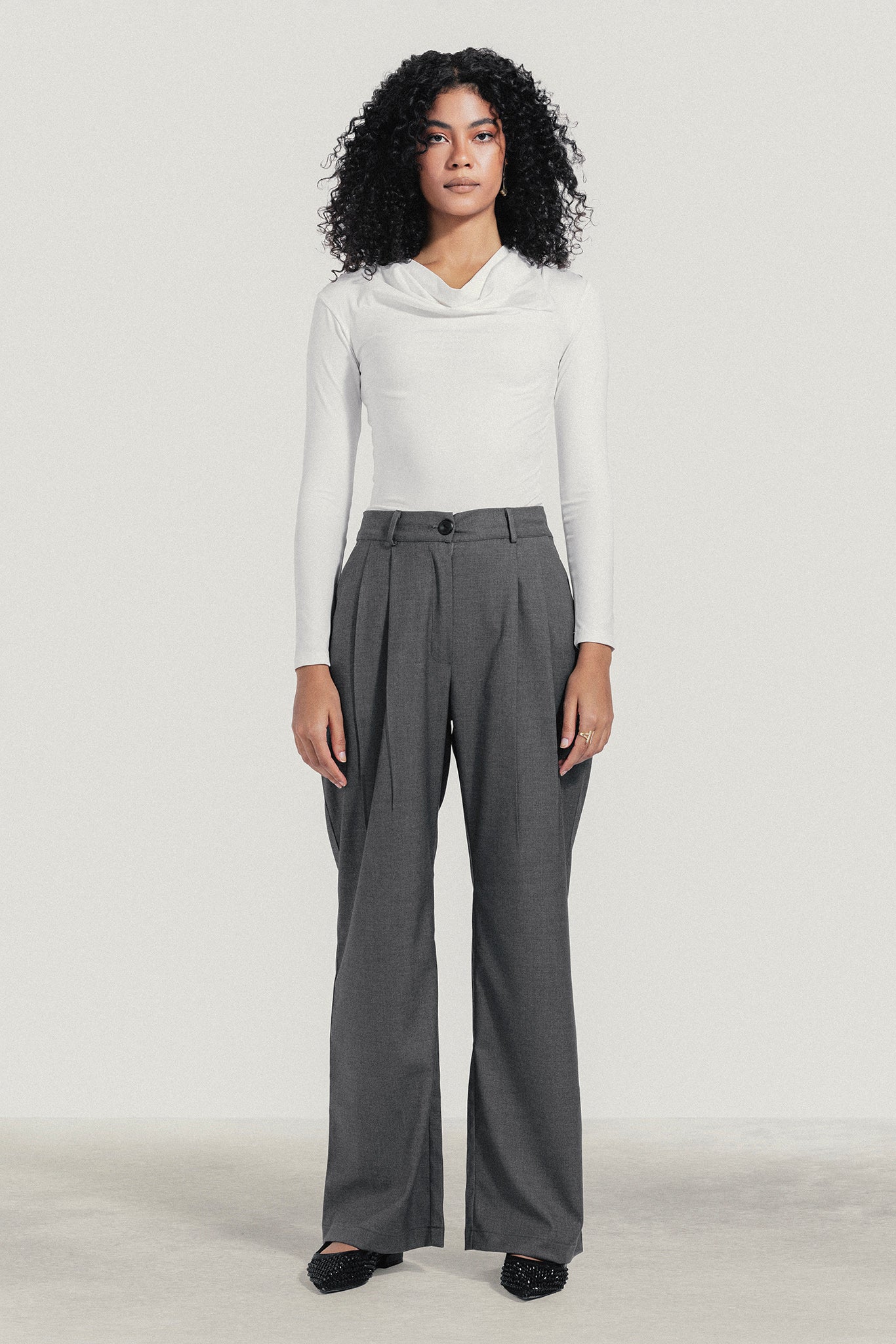 Long Sleeve Draped Top