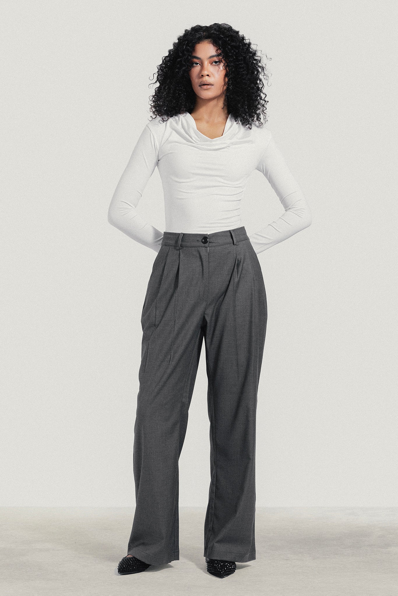 Long Sleeve Draped Top