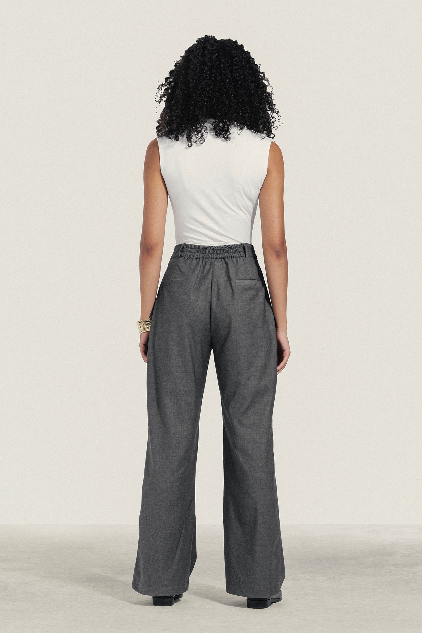 Sleeveless Draped Top