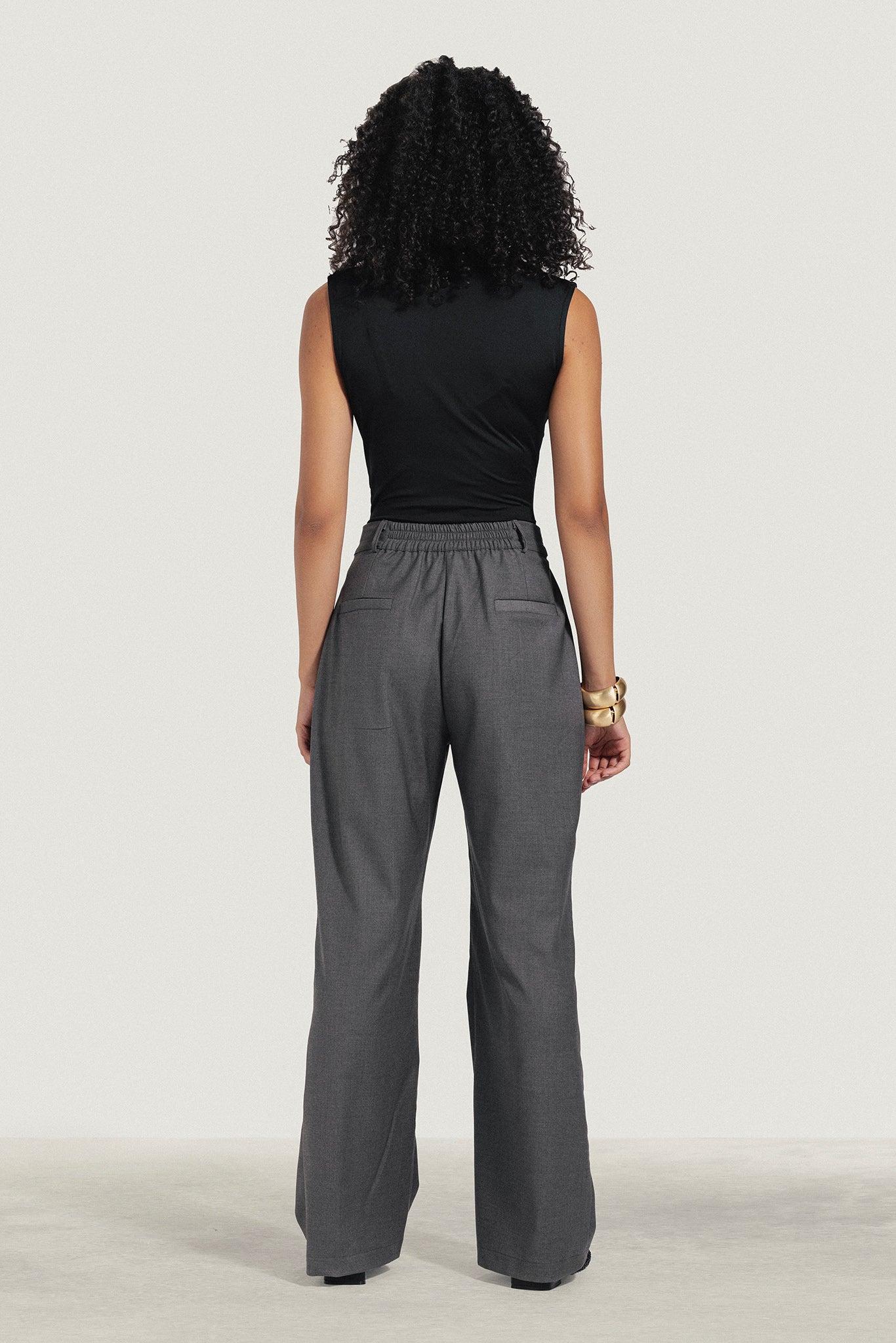 Sleeveless Draped Top