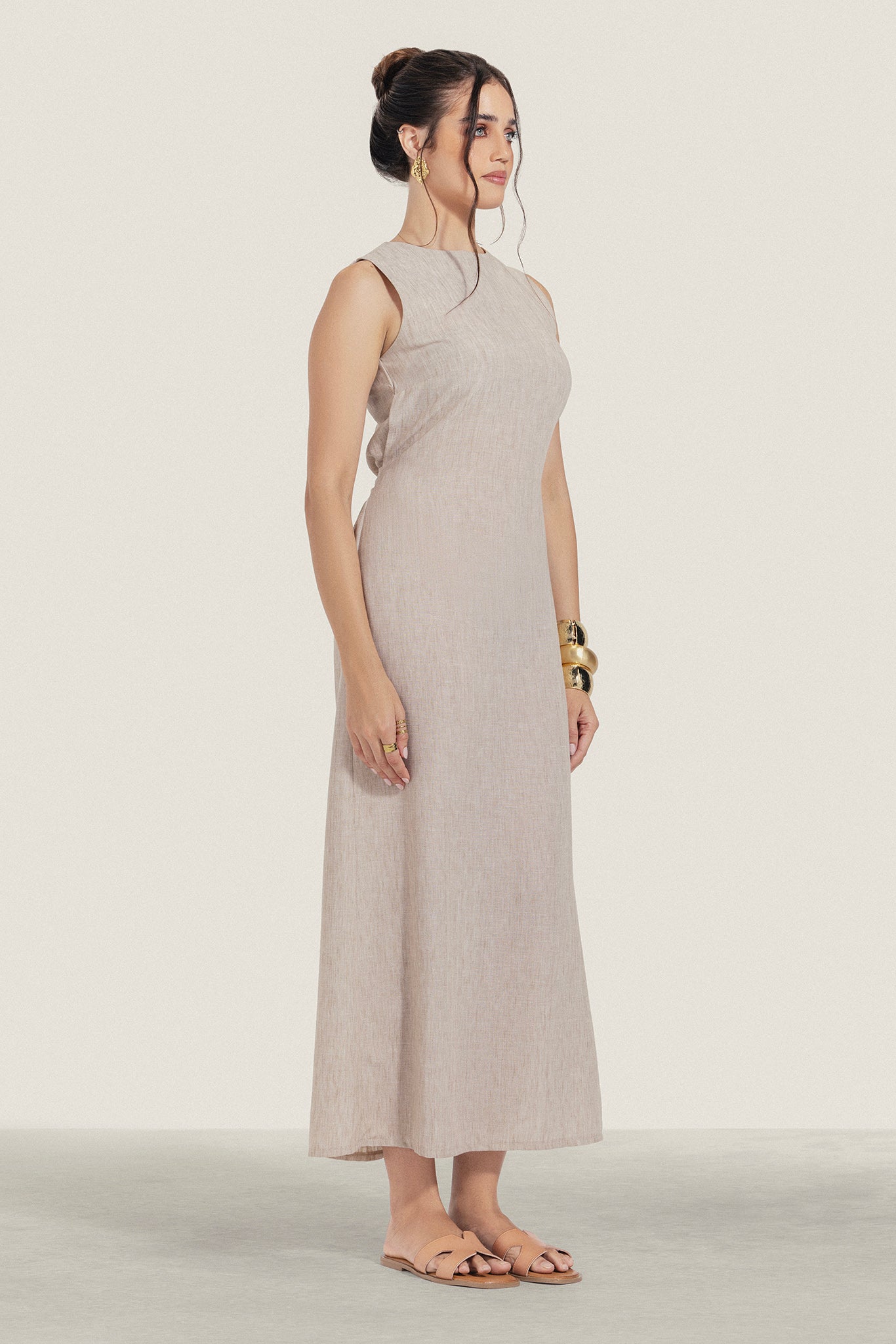 A Line Linen Dress