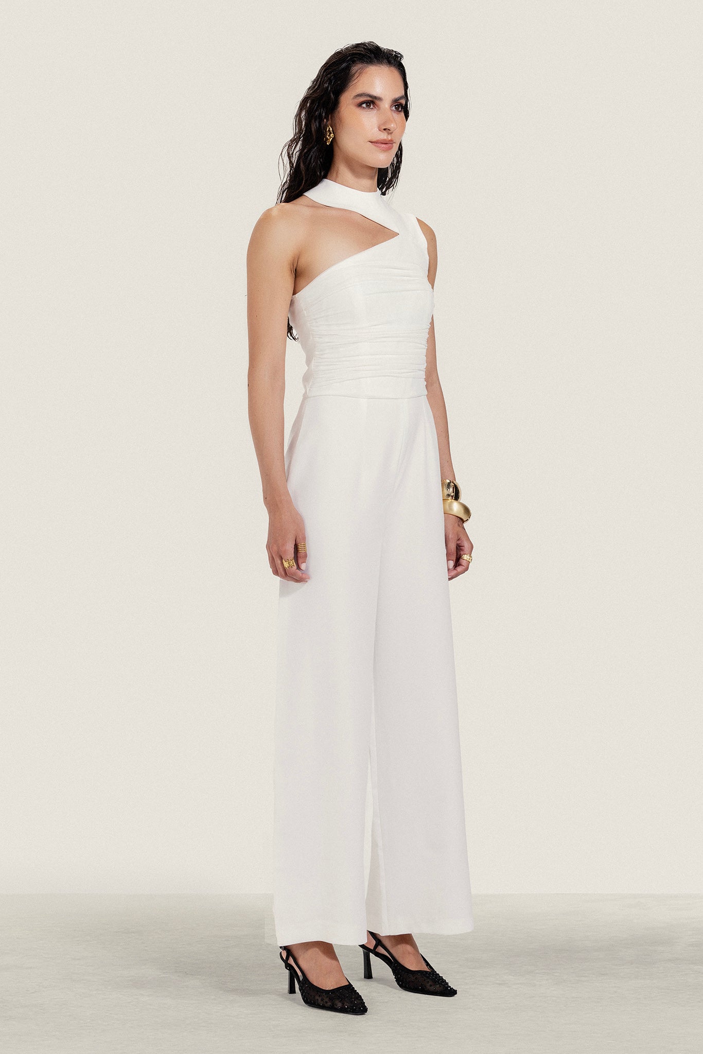 One Shoulder Jumpsuit