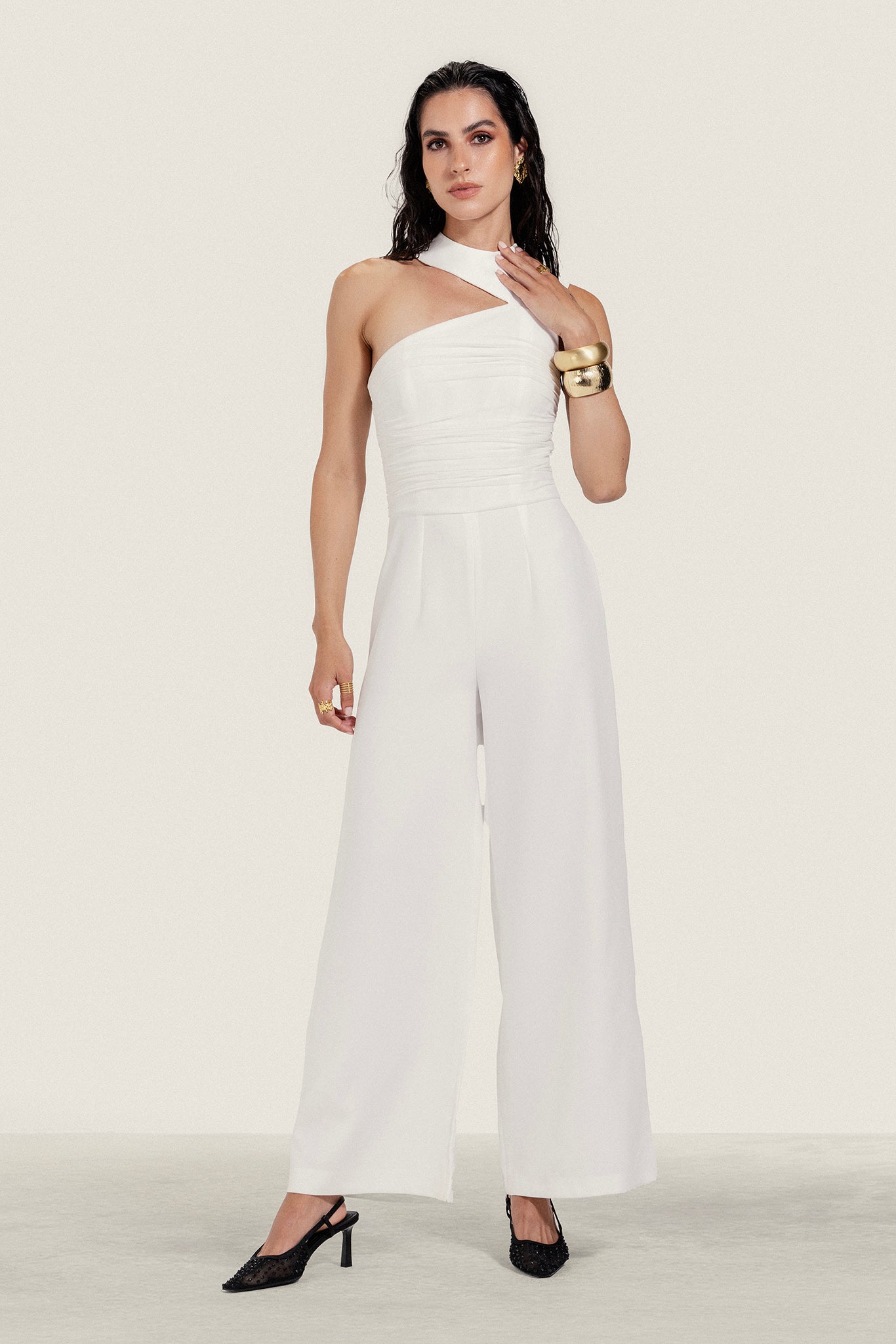 One Shoulder Jumpsuit
