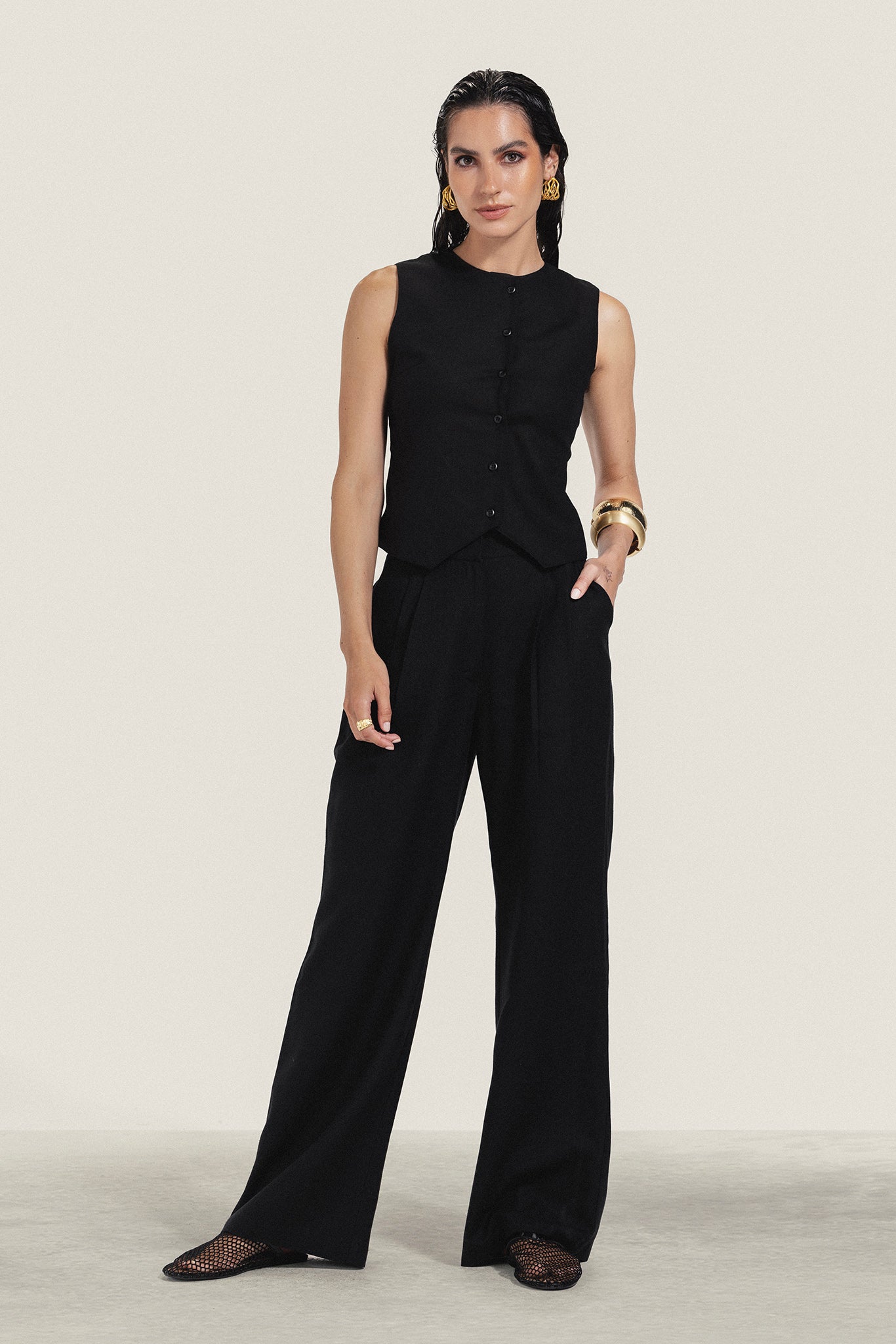 Tailored Linen Trousers