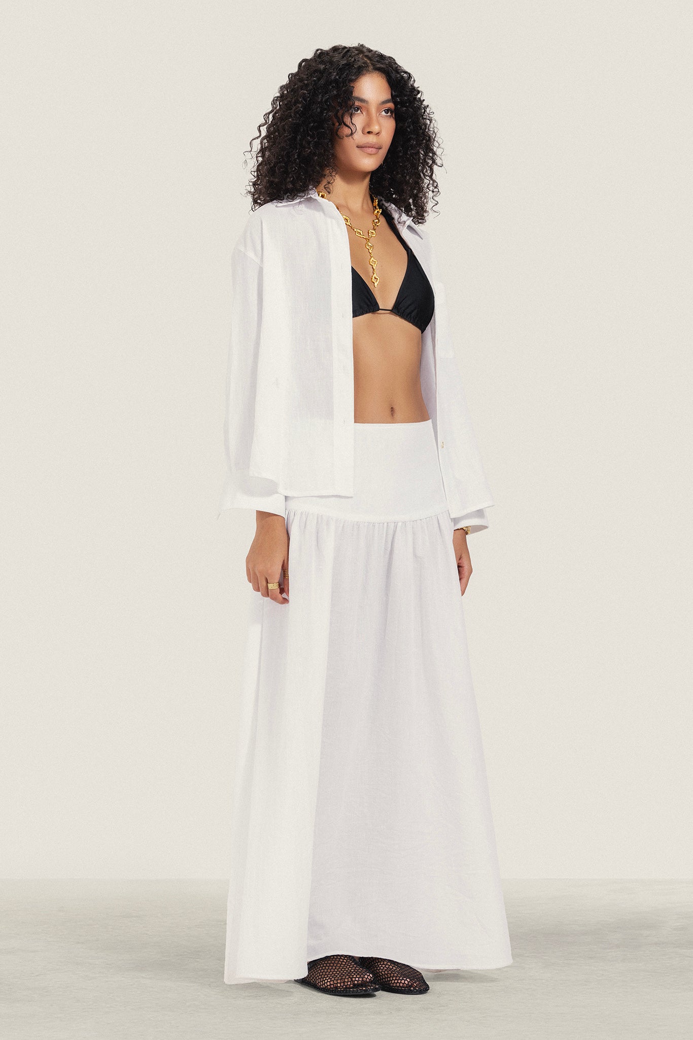 Long Wide Skirt