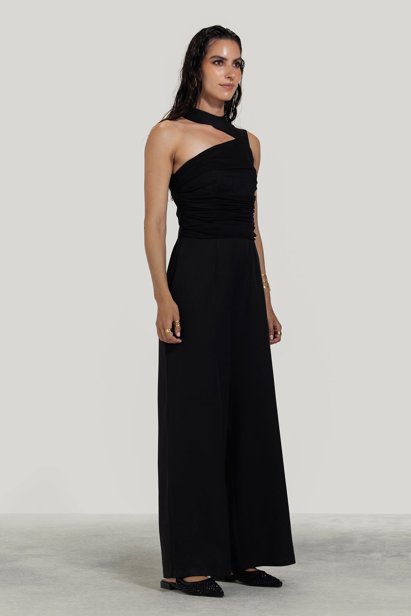 One Shoulder Jumpsuit