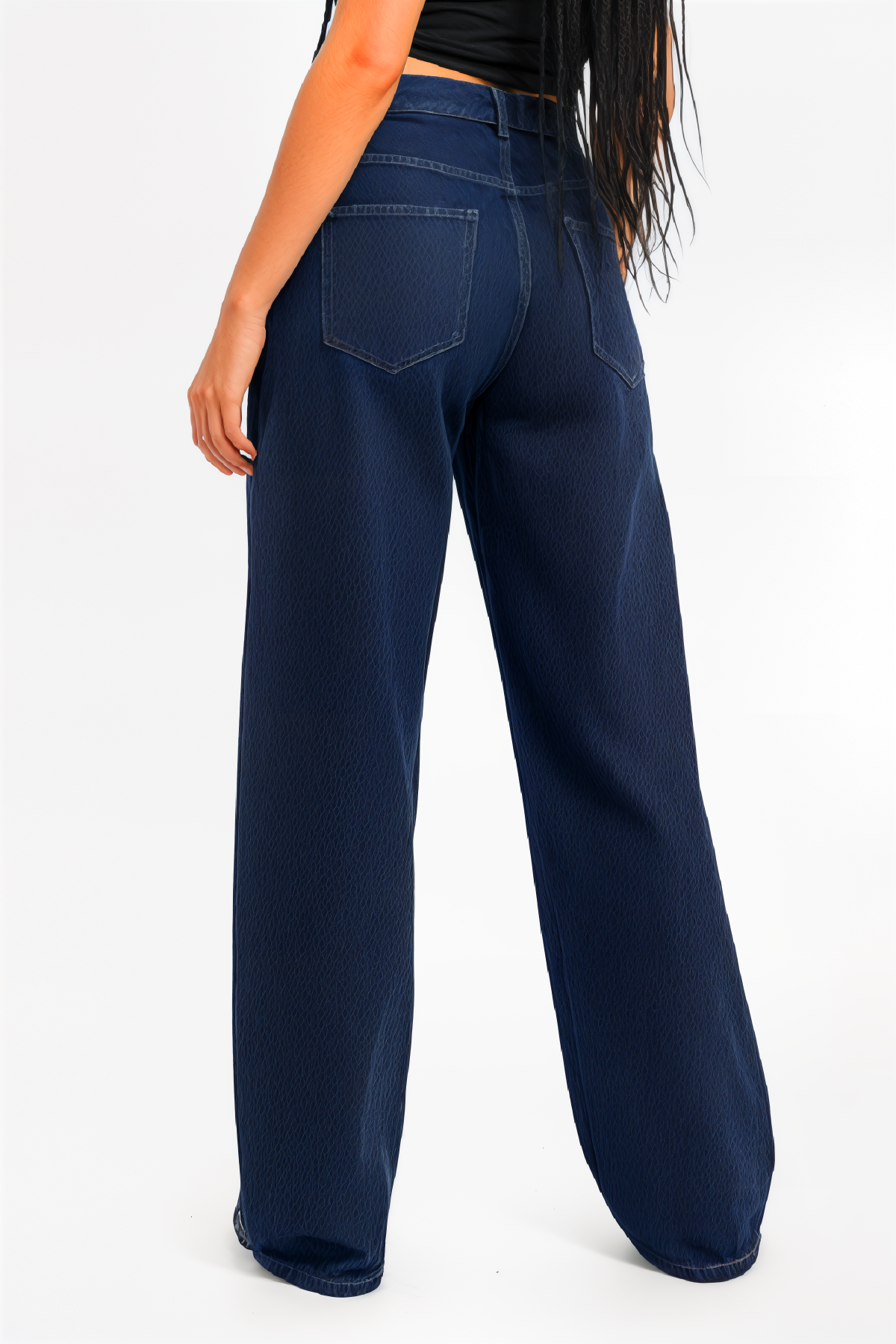 Lined Straight Denim Jeans