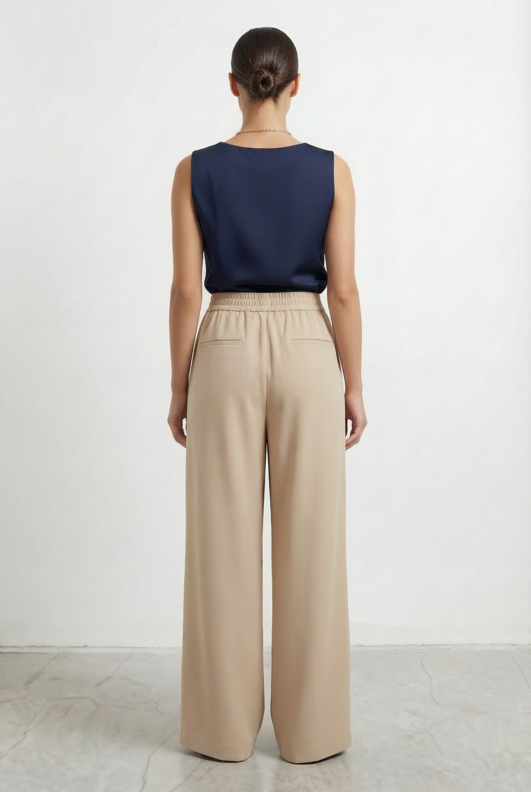 Two Pleats Straight Trousers
