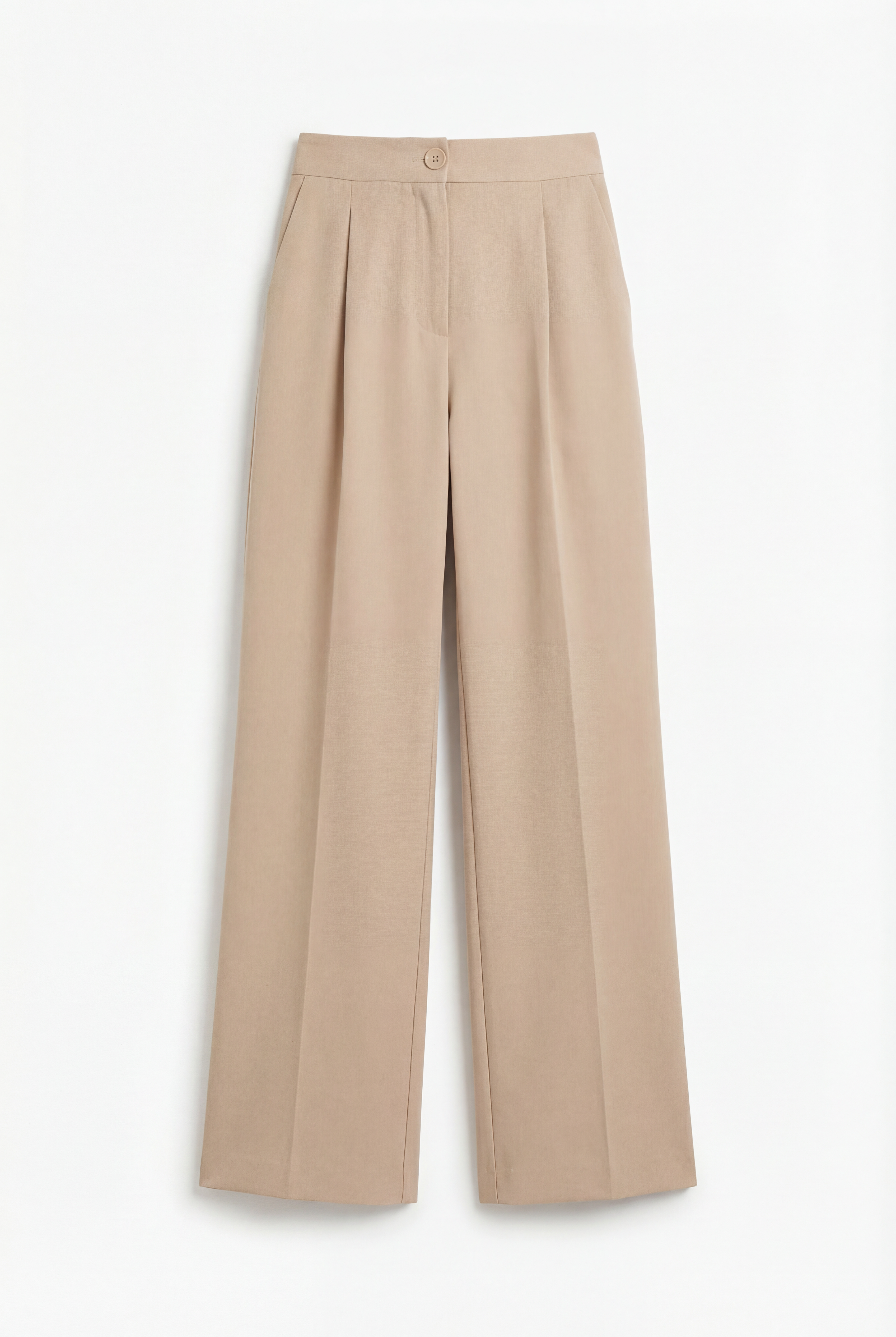 One Pleats Straight Trousers