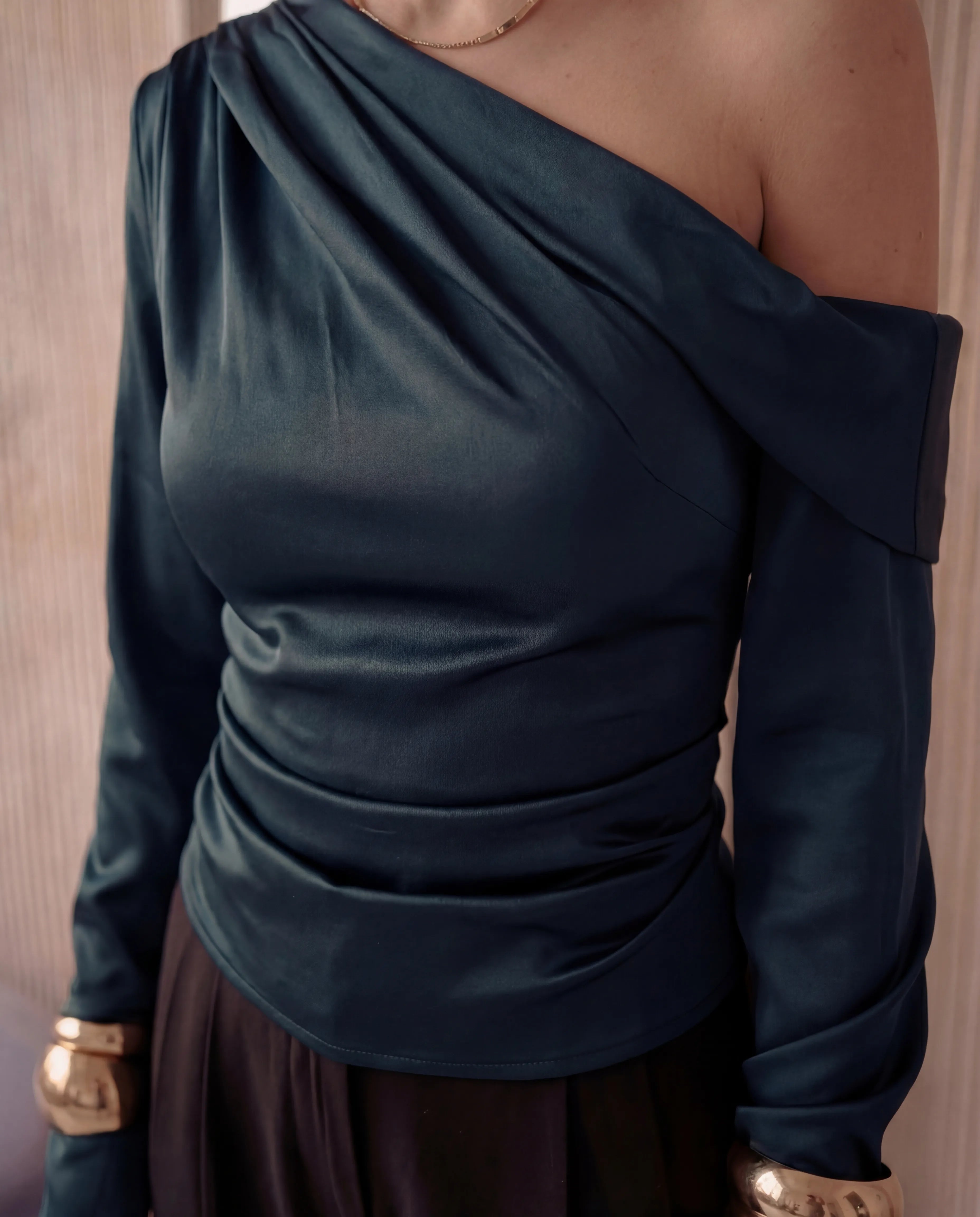 Flow One-Shoulder Blouse