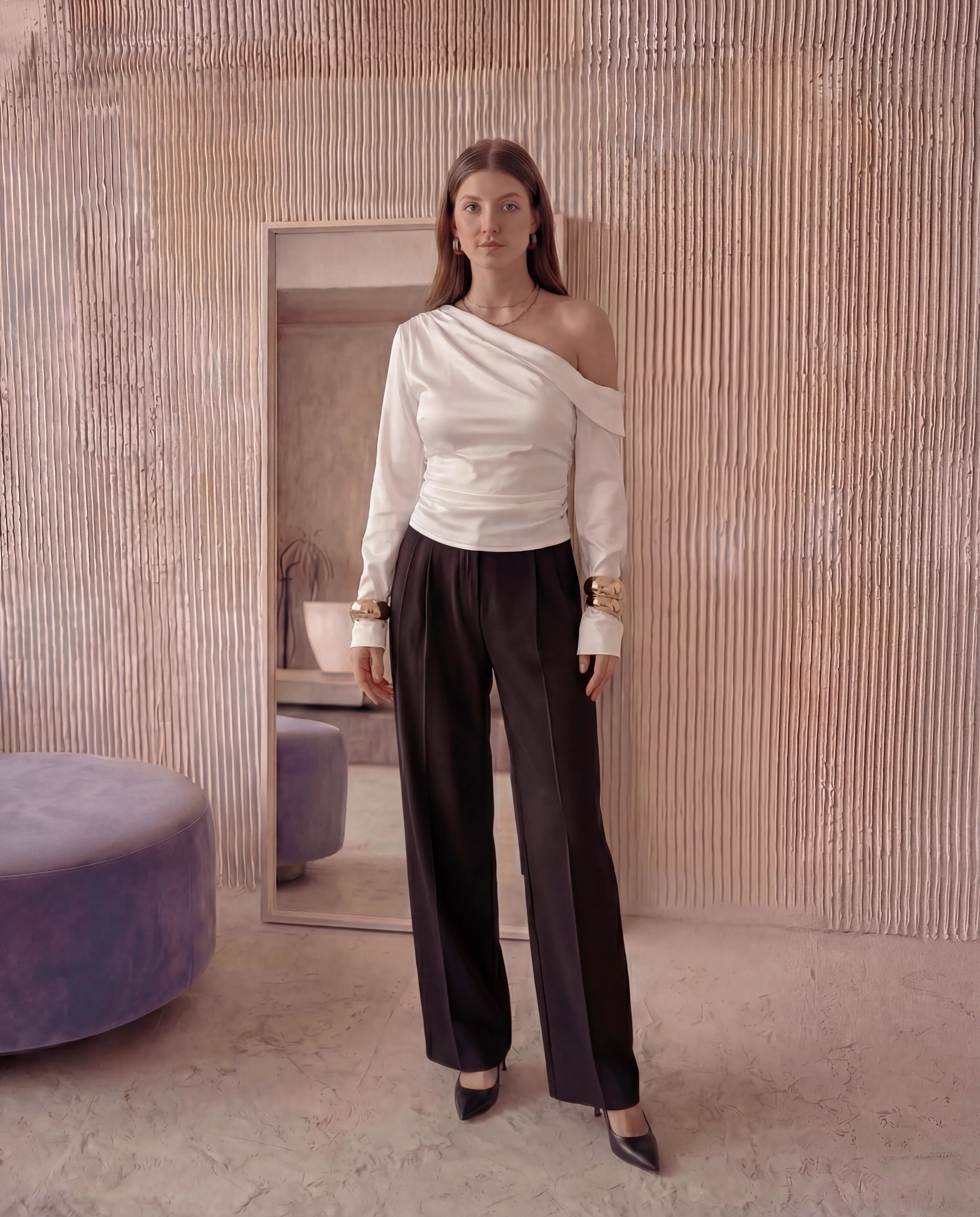 Flow One-Shoulder Blouse