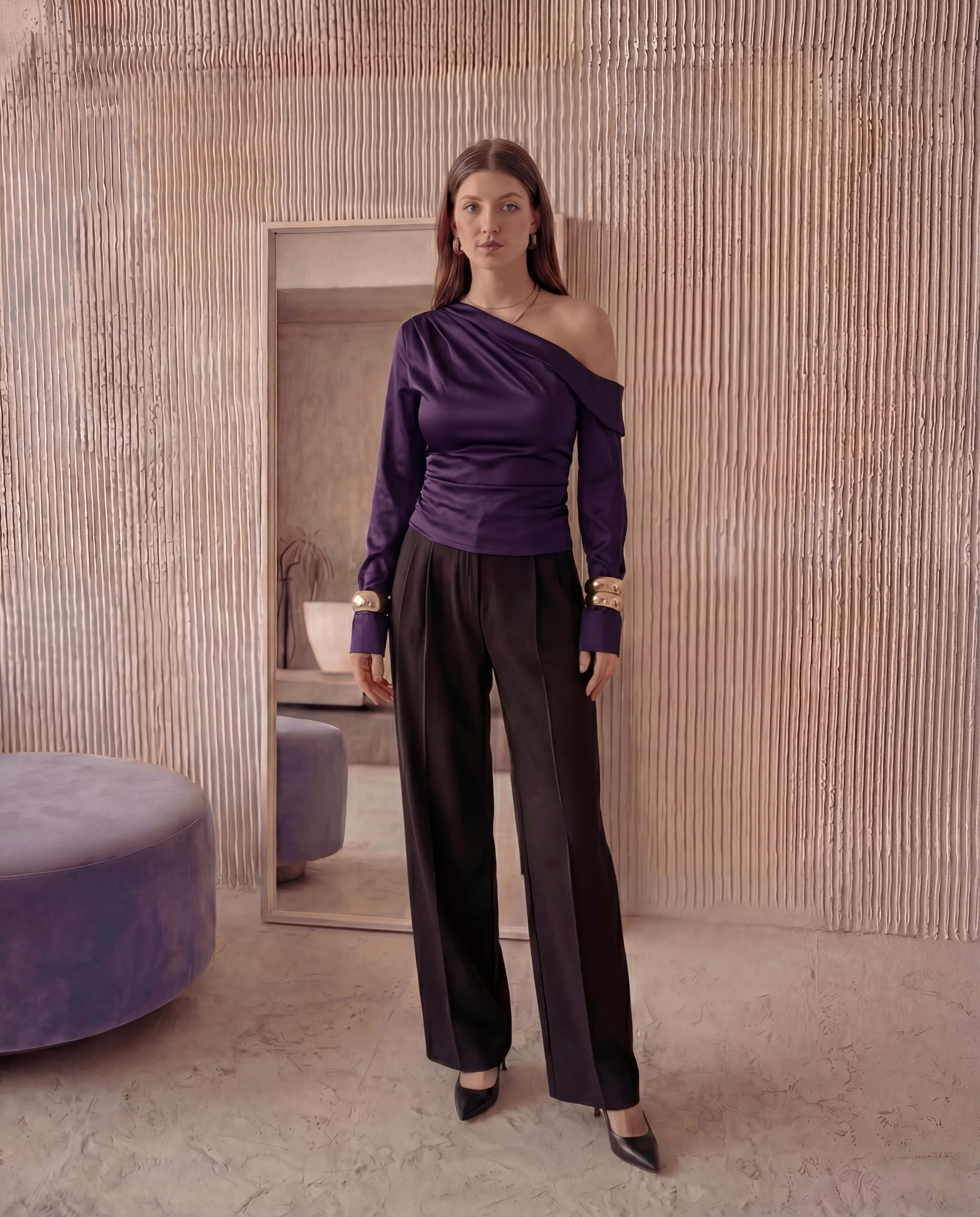 Flow One-Shoulder Blouse