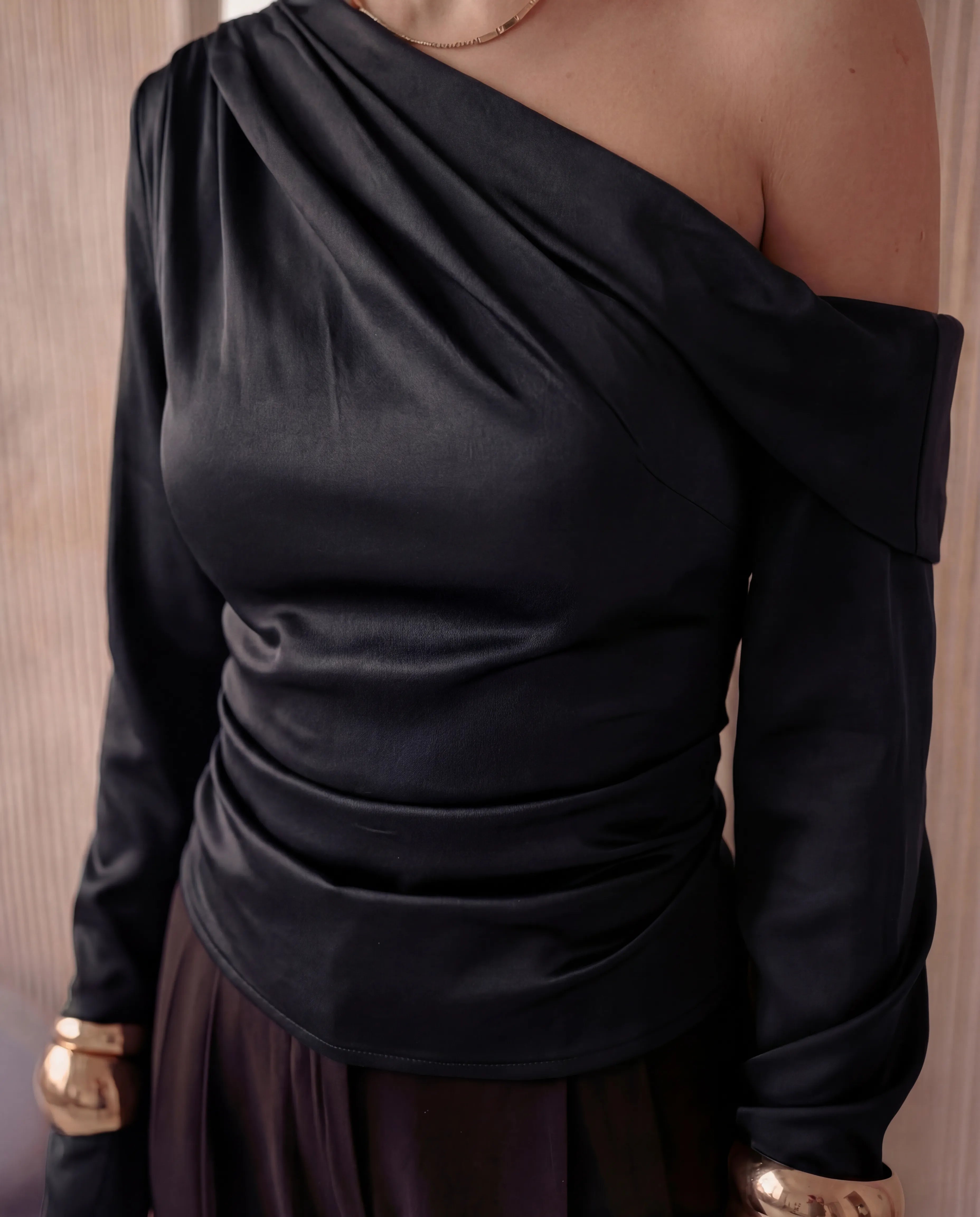 Flow One-Shoulder Blouse