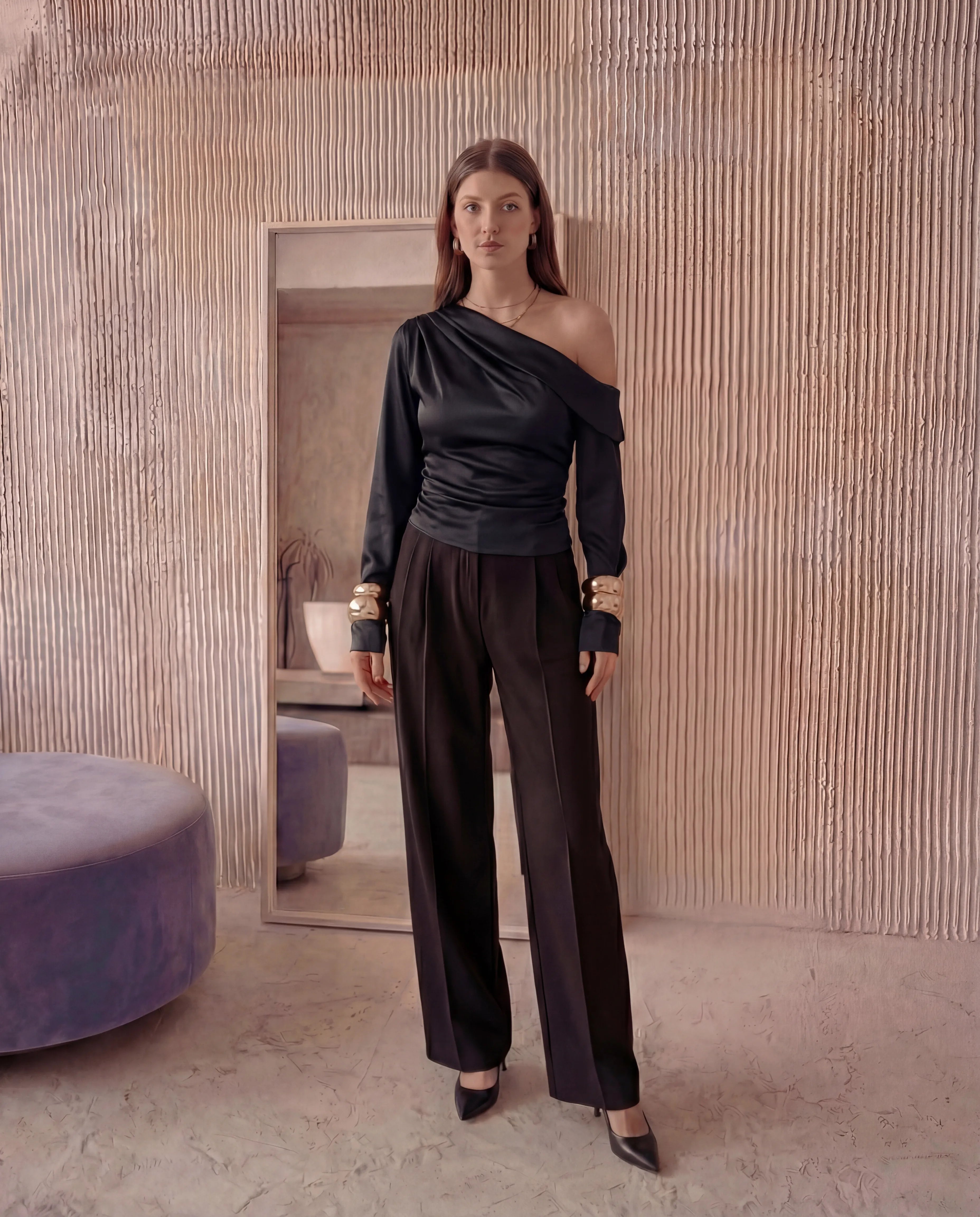 Flow One-Shoulder Blouse