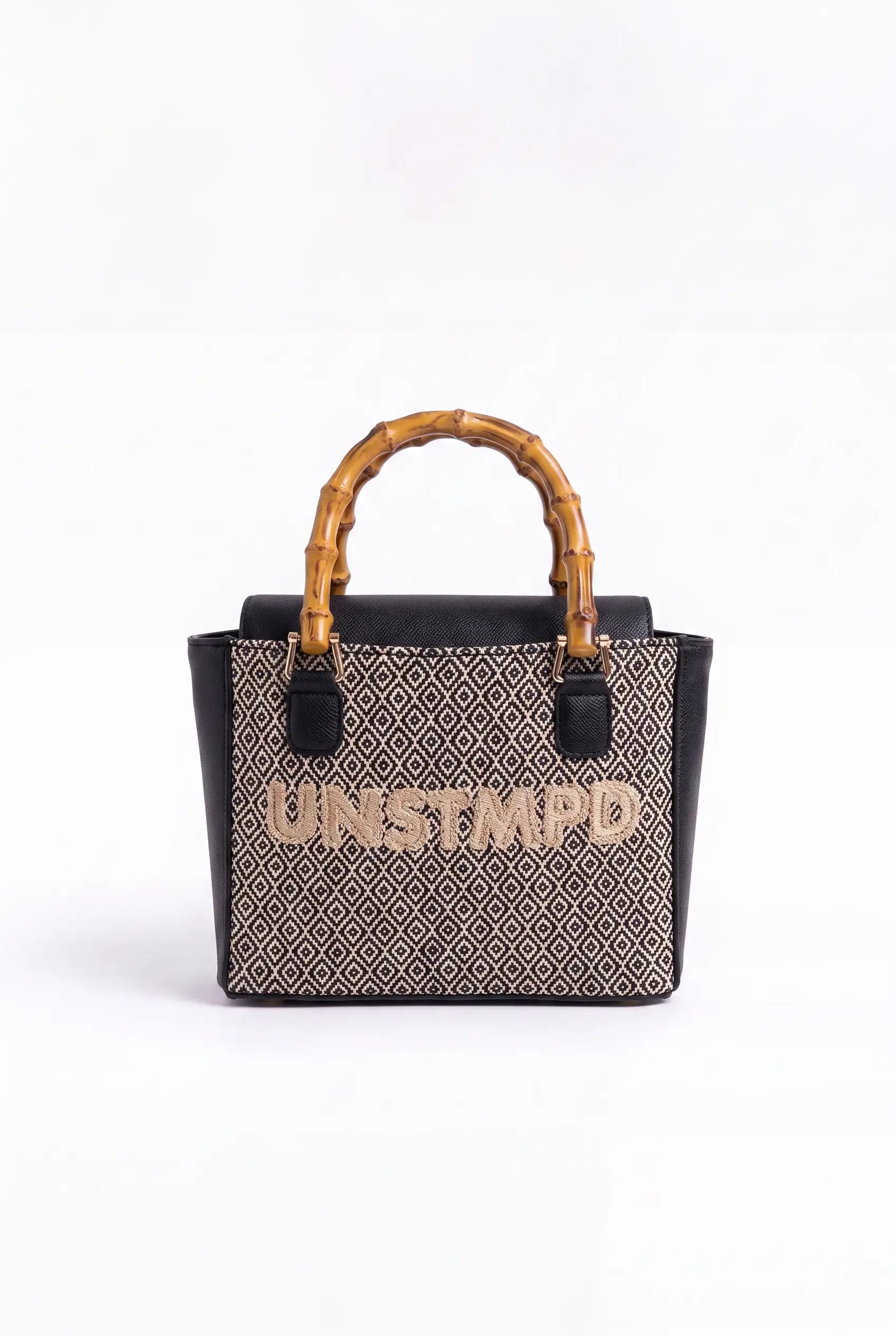 Cairo Handbag - Black and off-white