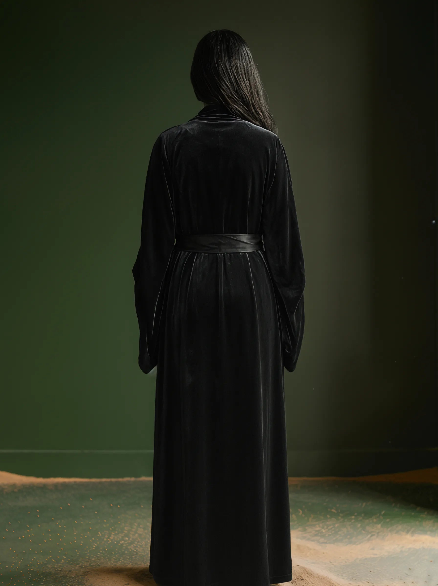 Velvet Draping Kaftan