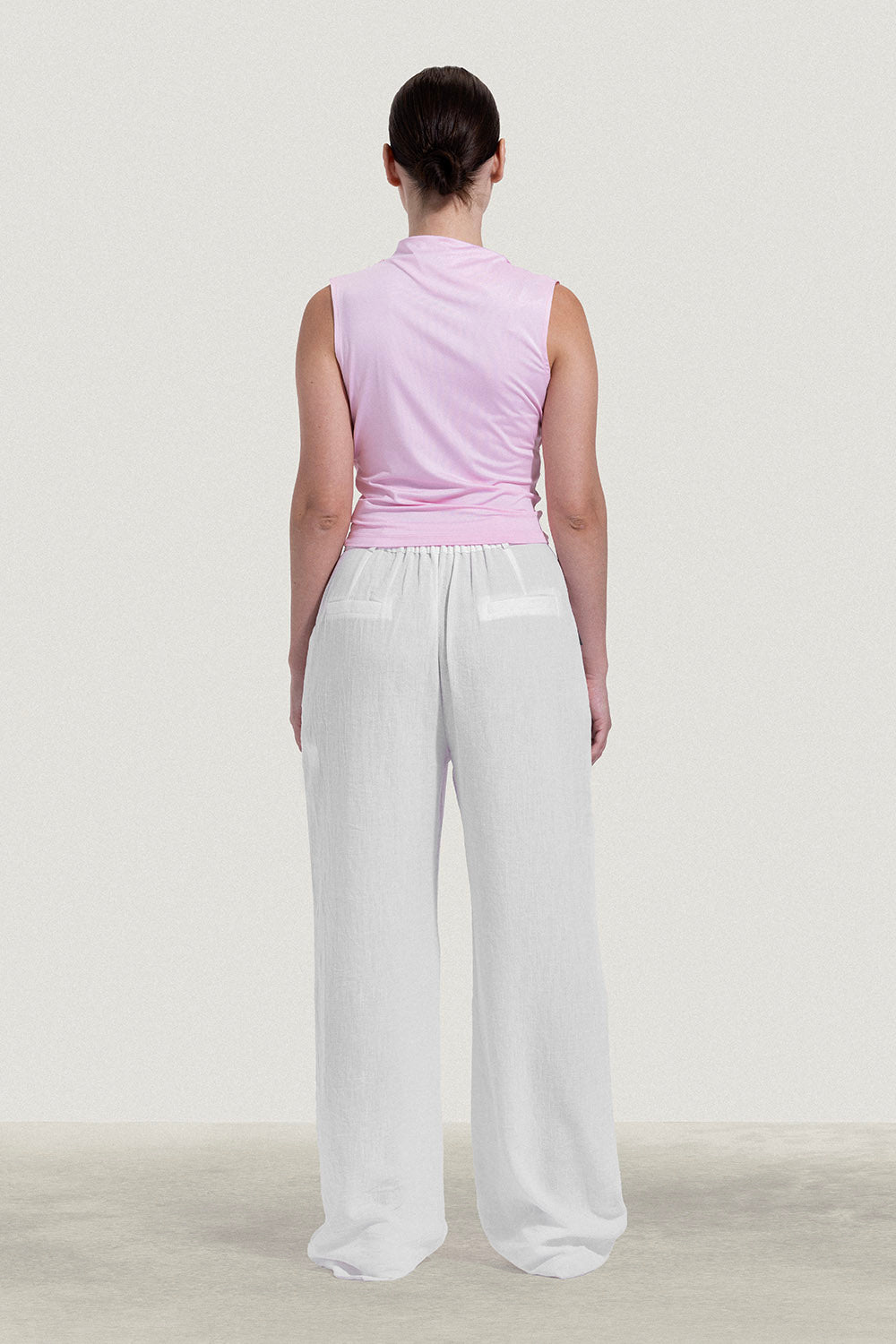 Sleeveless Draped Top