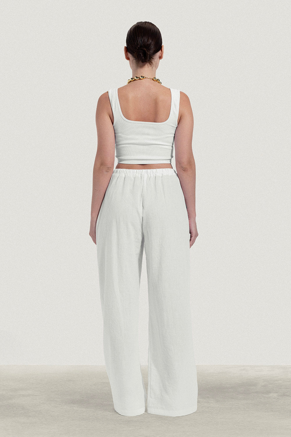 Linen Trouser With Robe